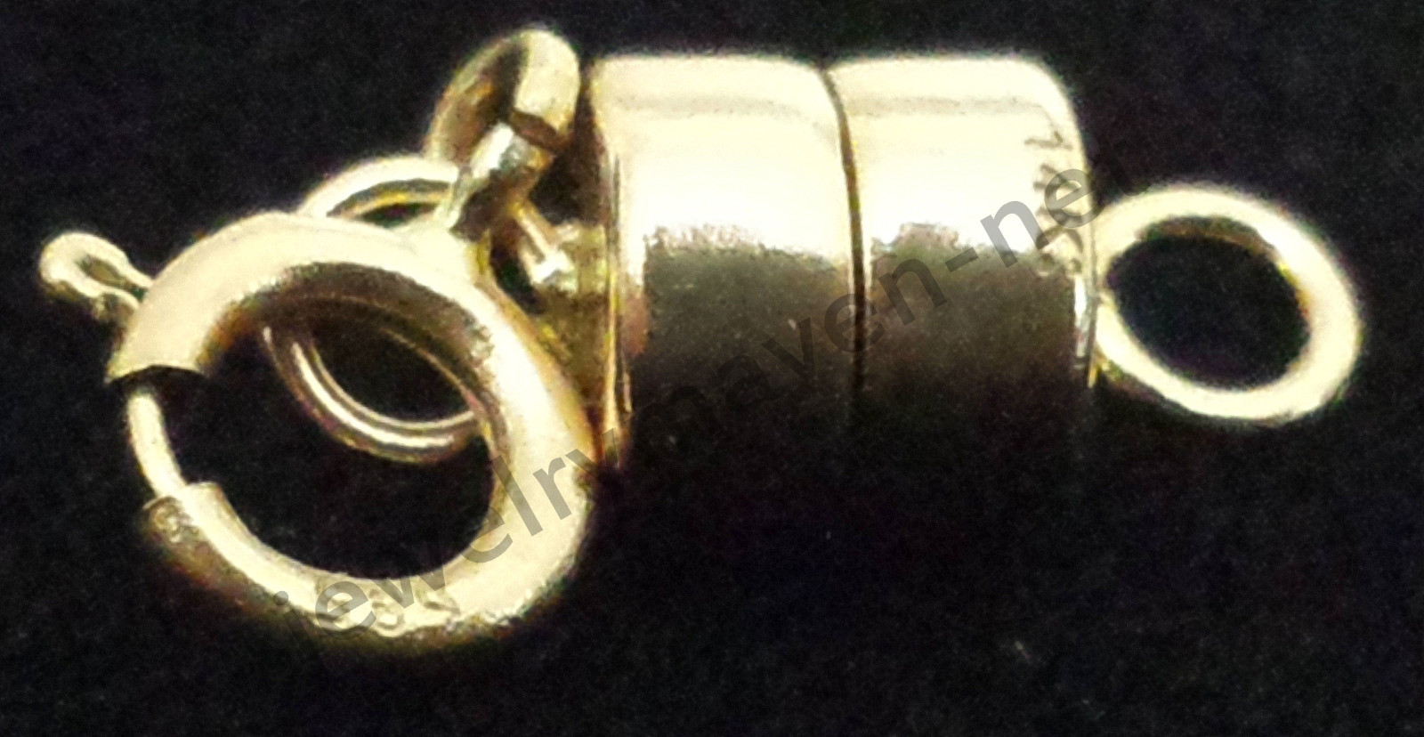 6MM SPRING RING 4.5mm 14k MAGNETIC DOUBLE CLASP Converter Yellow SOLID Gold USA