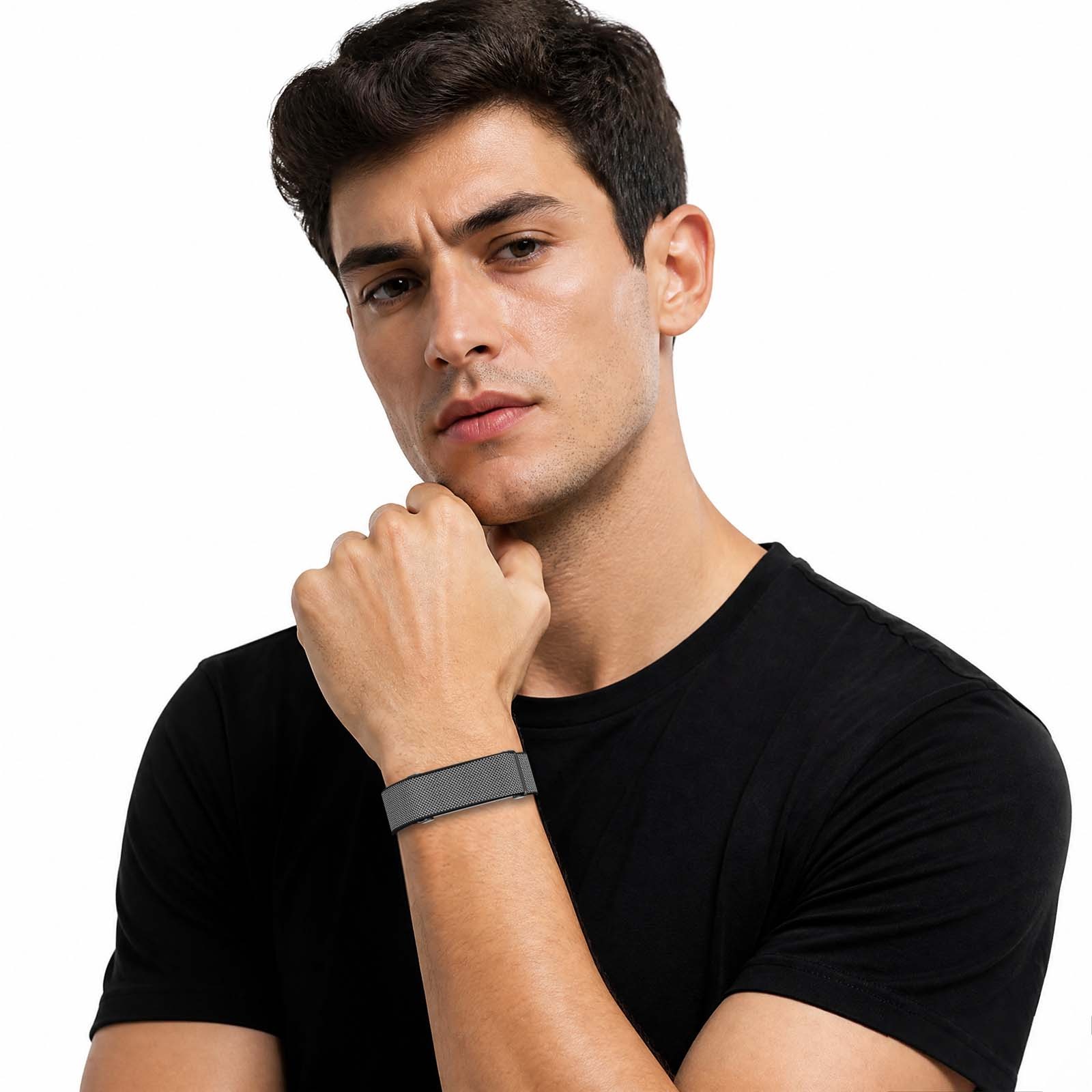 For Google Fitbit Air 2026 Magnetic Buckle Loop Nylon Repacement Band+Metal Case