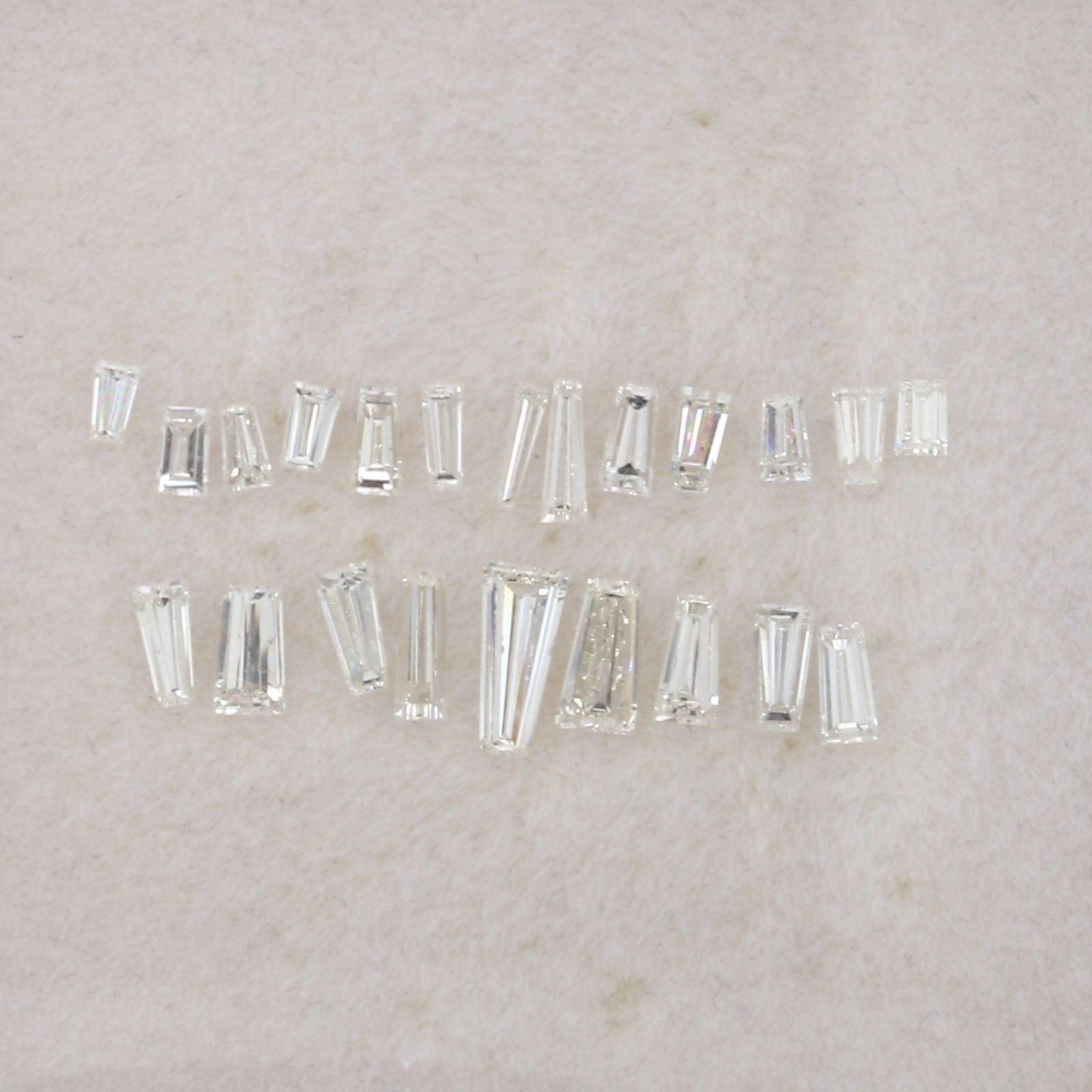 Lot Tapered Baguette Diamonds Natural Untreated Earth Mined H-J VVS1-SI1 1.80ct