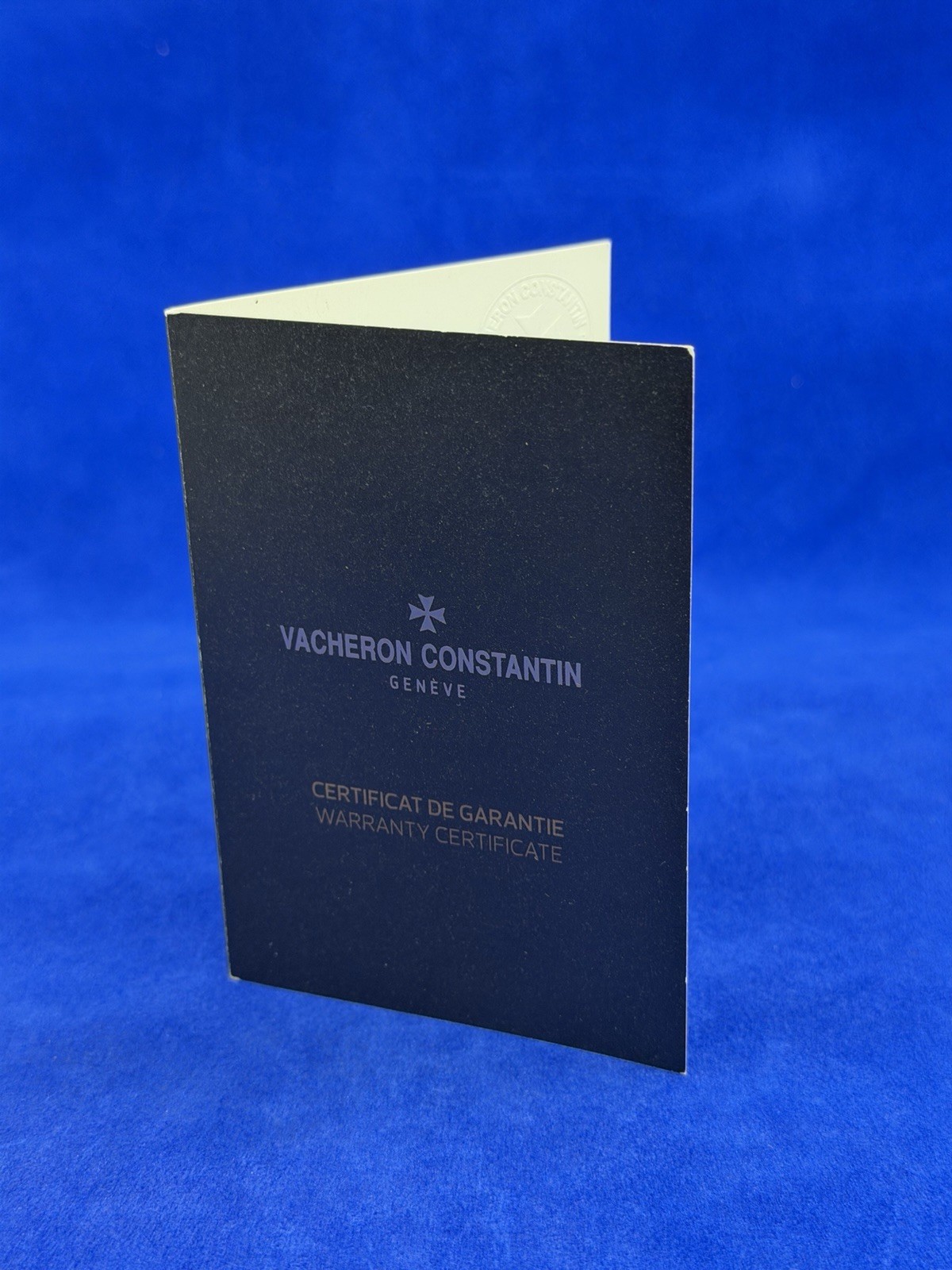 Vacheron Constantin Overseas Deep Stream Dual Time 47450 (2014) Warranty Card