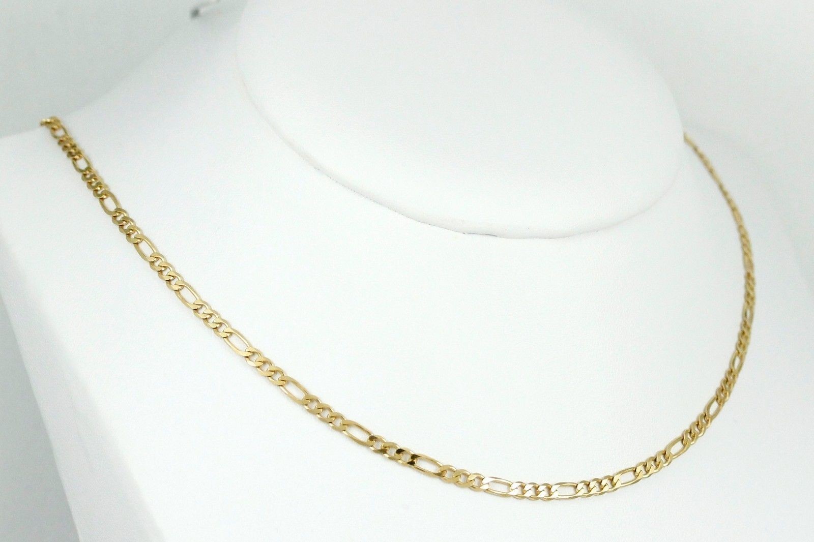 10k Yellow Gold Figaro Chain Necklace 20″(new,6.80g)#2475c