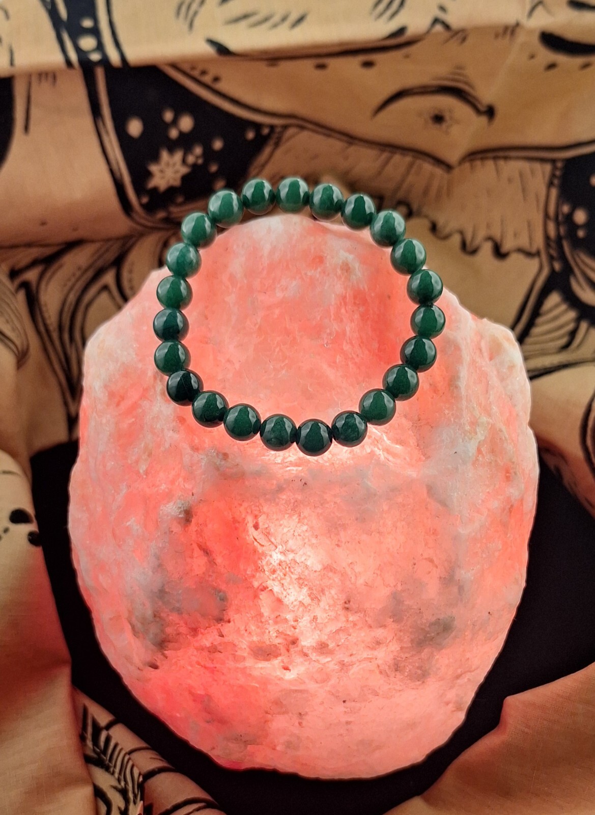 Dark Green Natural Aventurine Bead Bracelet/anklet
