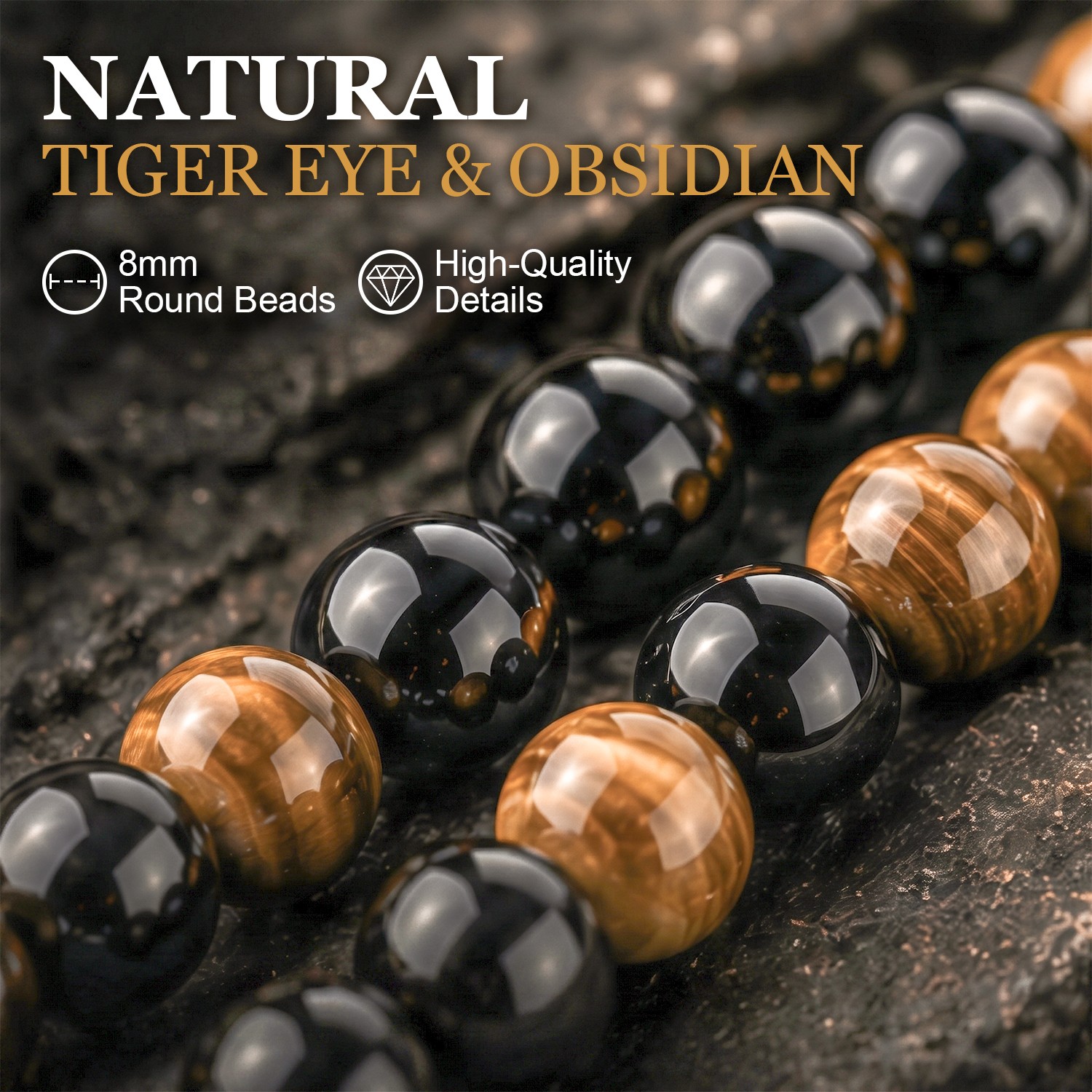 Money Attraction Necklace & Tiger Eye Pendant Healing Crystal Stone Jewelry Gift