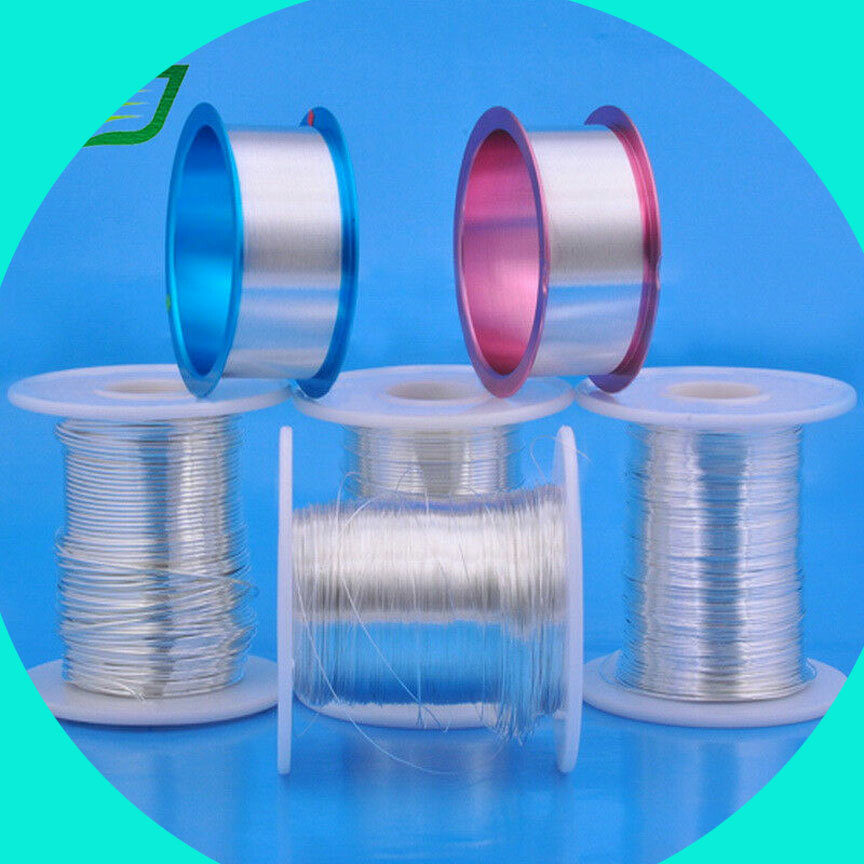 Sterling 925 silver round wire half hard 16,18,20,22,24 gauge 5 10 15 25 ft USA