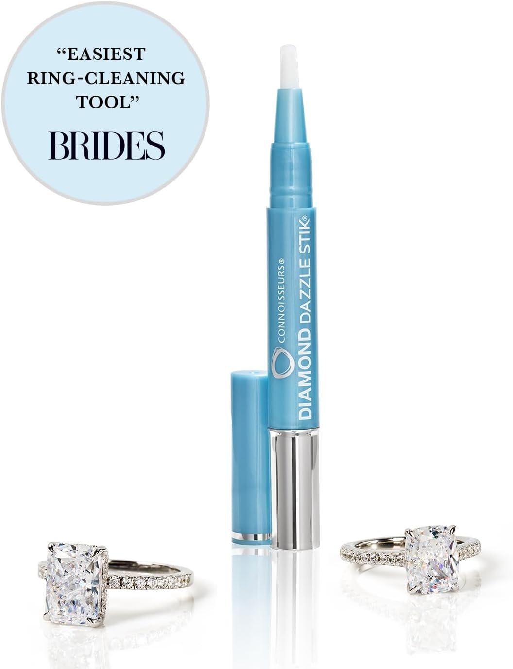 CONNOISSEURS Diamond Dazzle Stik – Portable Diamond Cleaner for Rings and Other