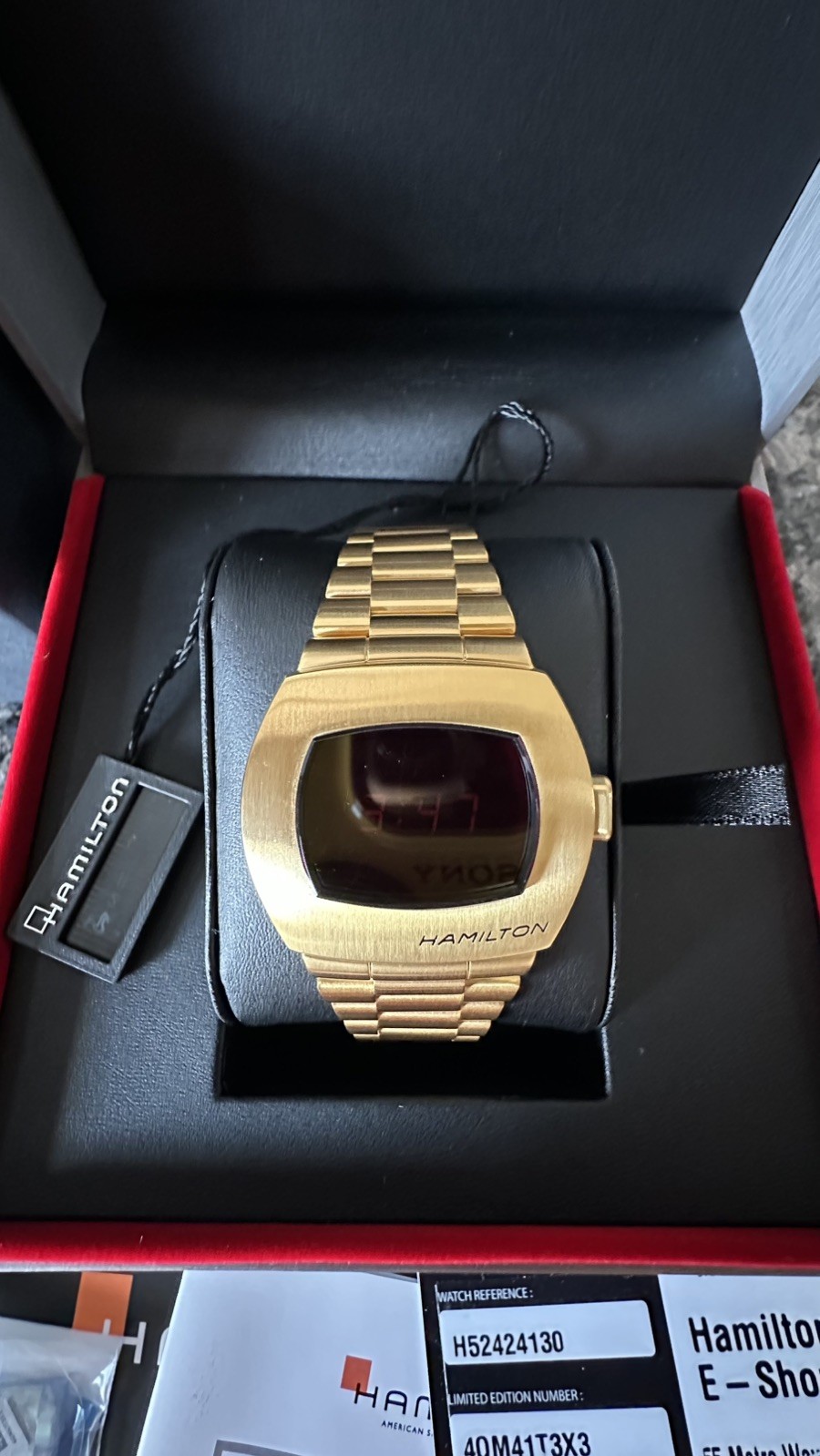 HAMILTON PSR H524240 Digital Gold 50th Anniversary Limited Edition. USA Seller