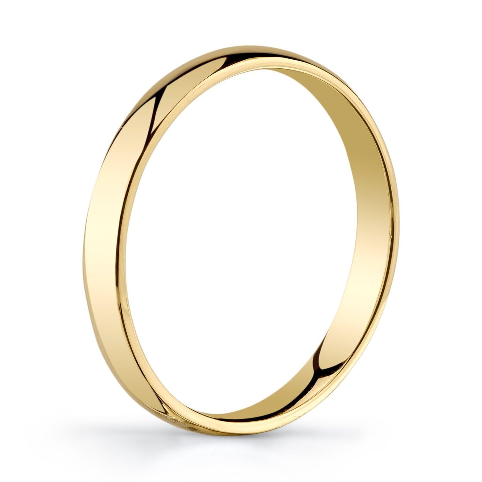 10k Light Comfort Fit Wedding Band 10 3mm Yellow Gold