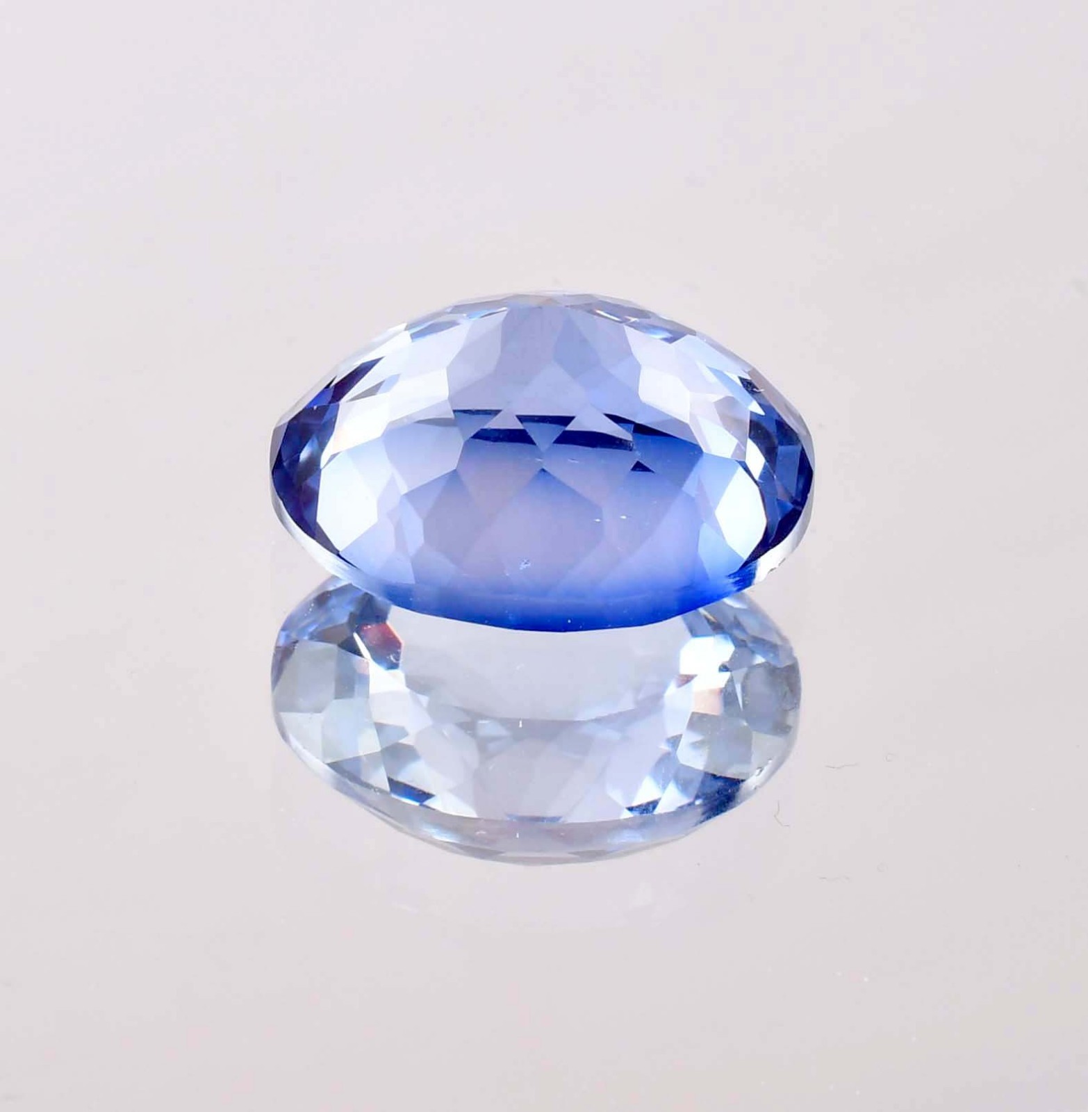 AAA+ Flawless Natural Ceylon Blue Sapphire GIT Certified Gem, All Size Available