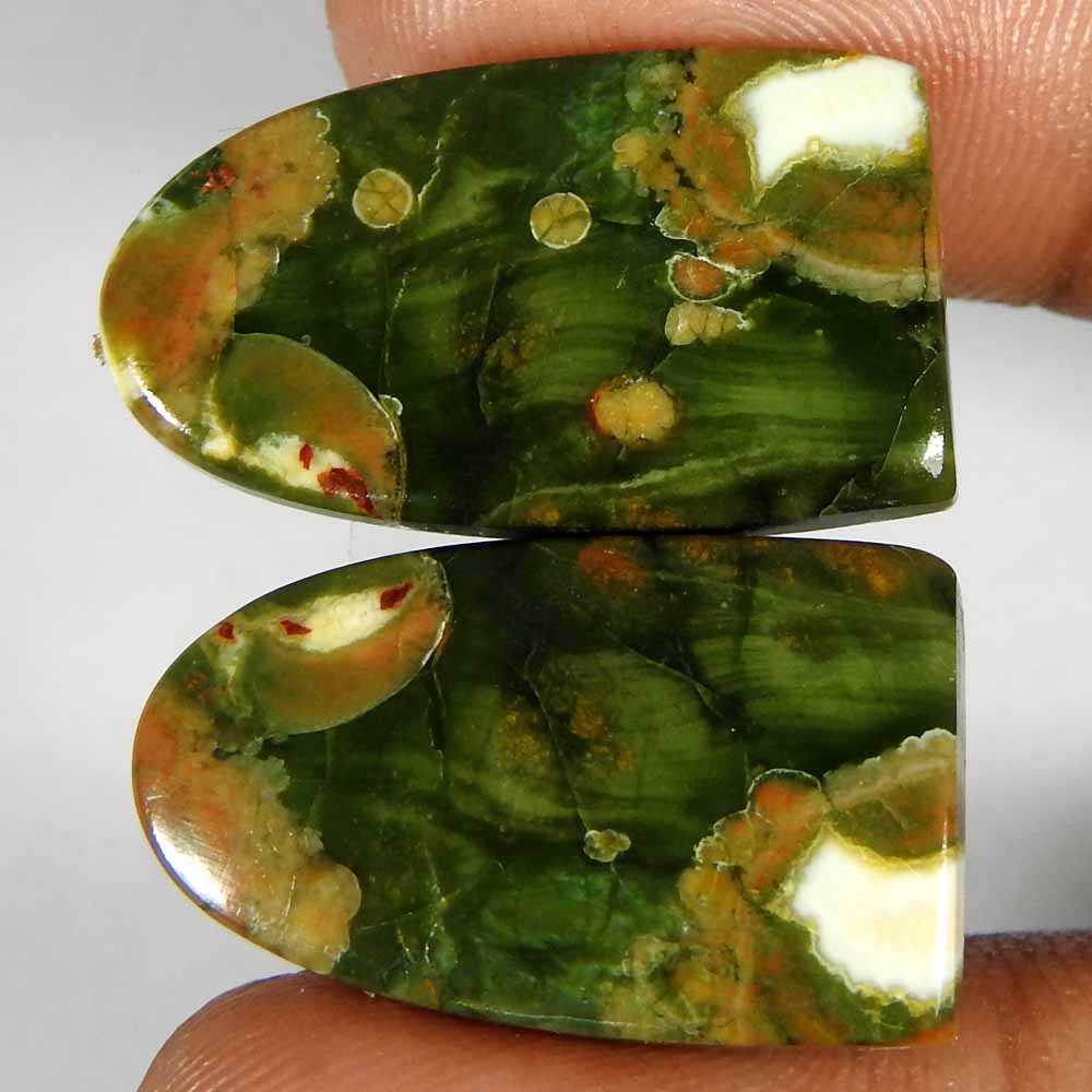 30.05Cts100%Natural Top Rhyolite Opal Fancy Pair Cabochon Loose Gemstone