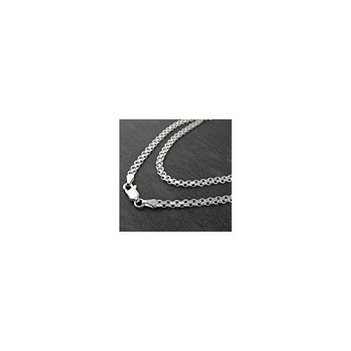 Italian 925 Sterling Silver 3mm Bismark Chain – 16, 18, 20, 22, 24, 30