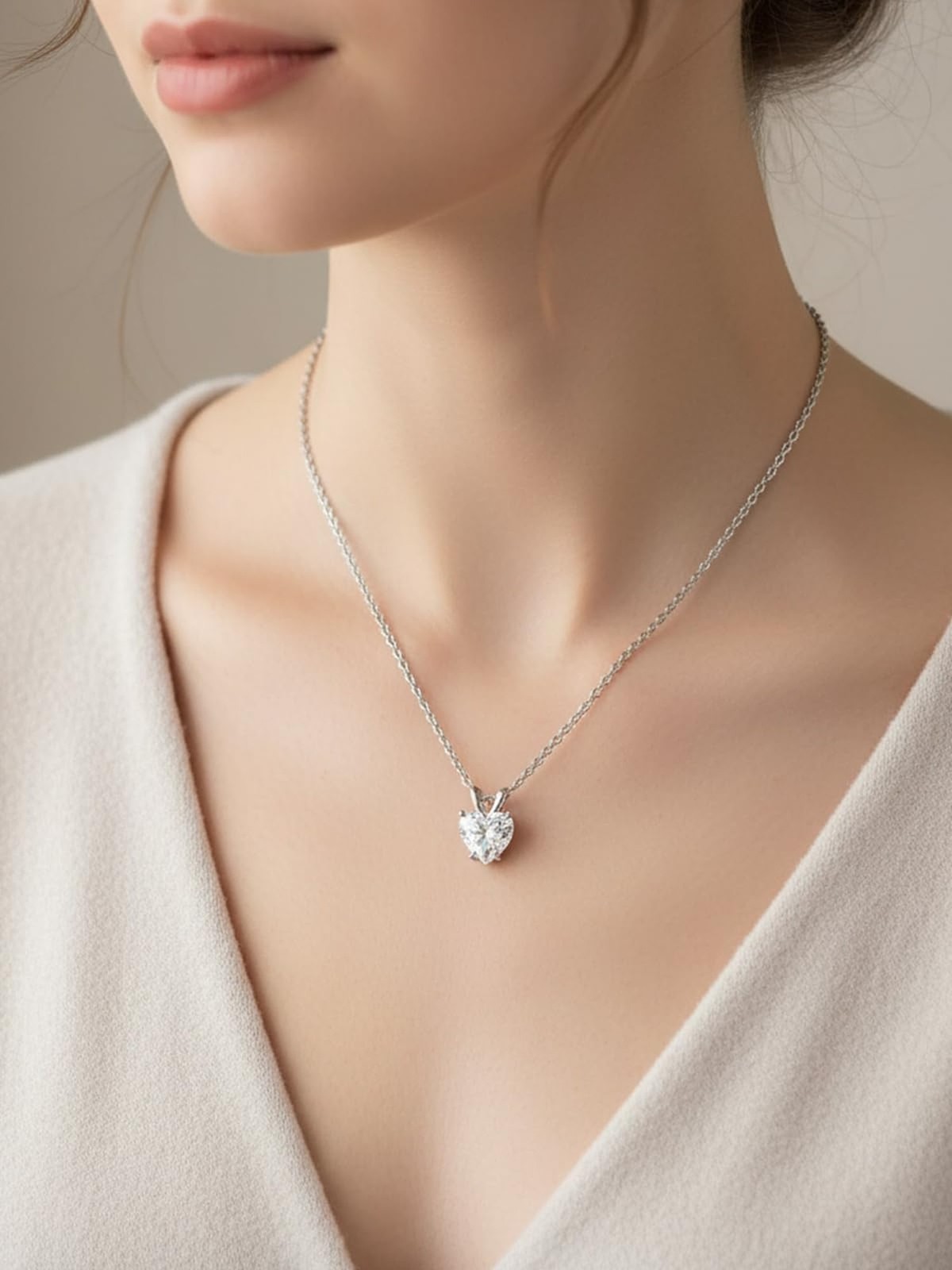 CYW Genuine Sapphire/Emerald/Ruby/Moissanite Necklace for Women, Really Authe…