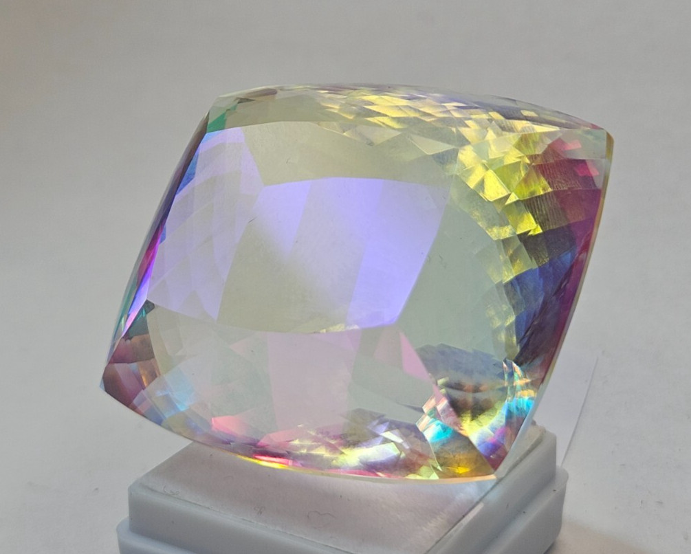 268-269 Ct Superb Mystic Topaz Cushion Cut Natural EGL Certified Loose Gemstone