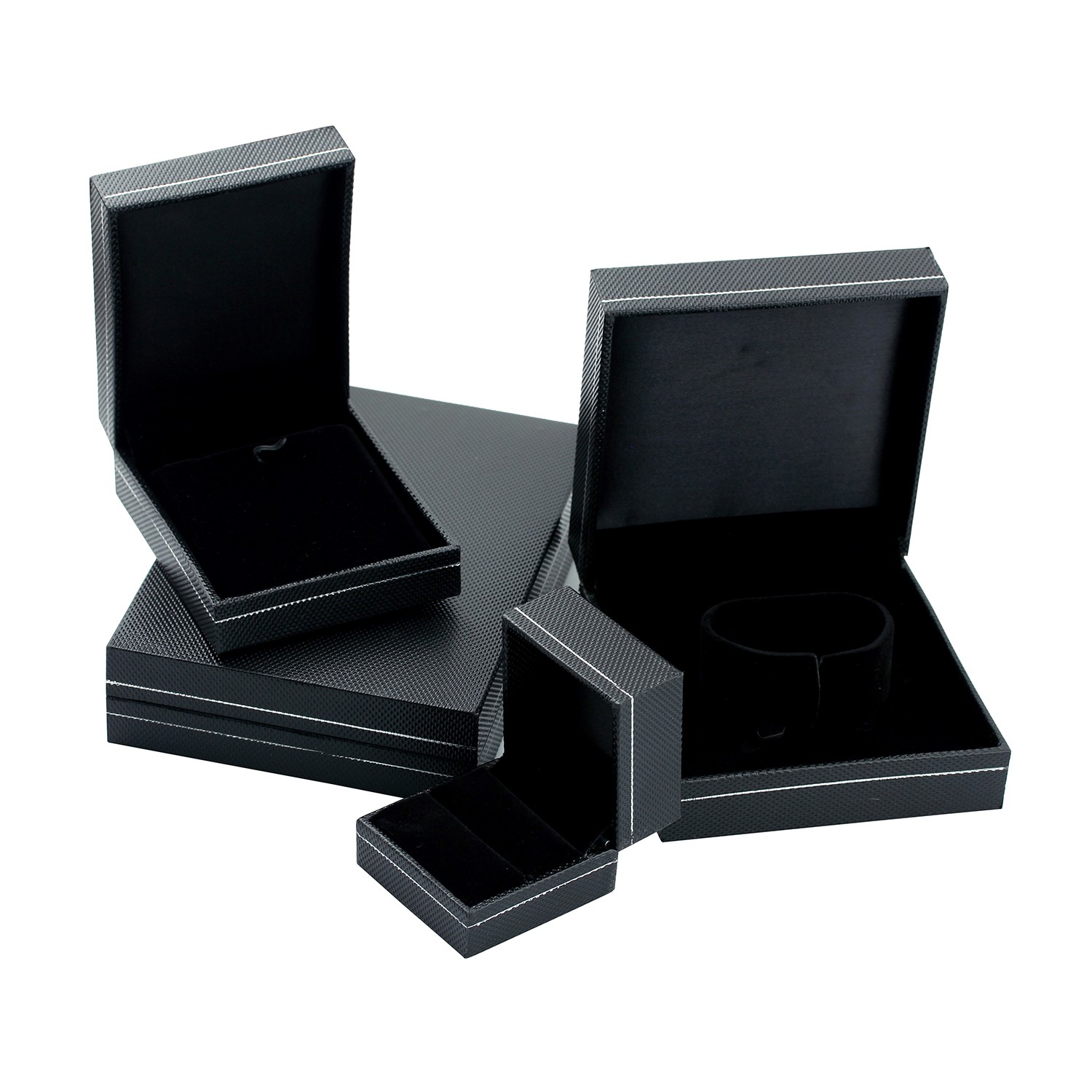 18k White Gold Genuine Blue Sapphire Baguette Designer Stud Earrings Jewelry