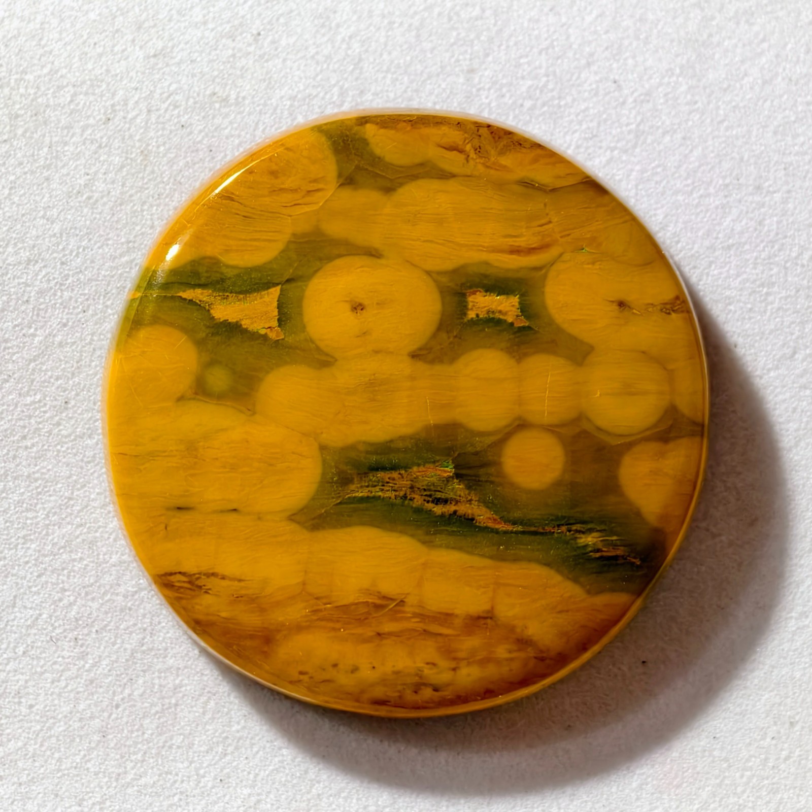 46 Cts Natural Ocean Jasper Cabochon Gemstone For Jewelry 29.8×29.8×5.9 MM