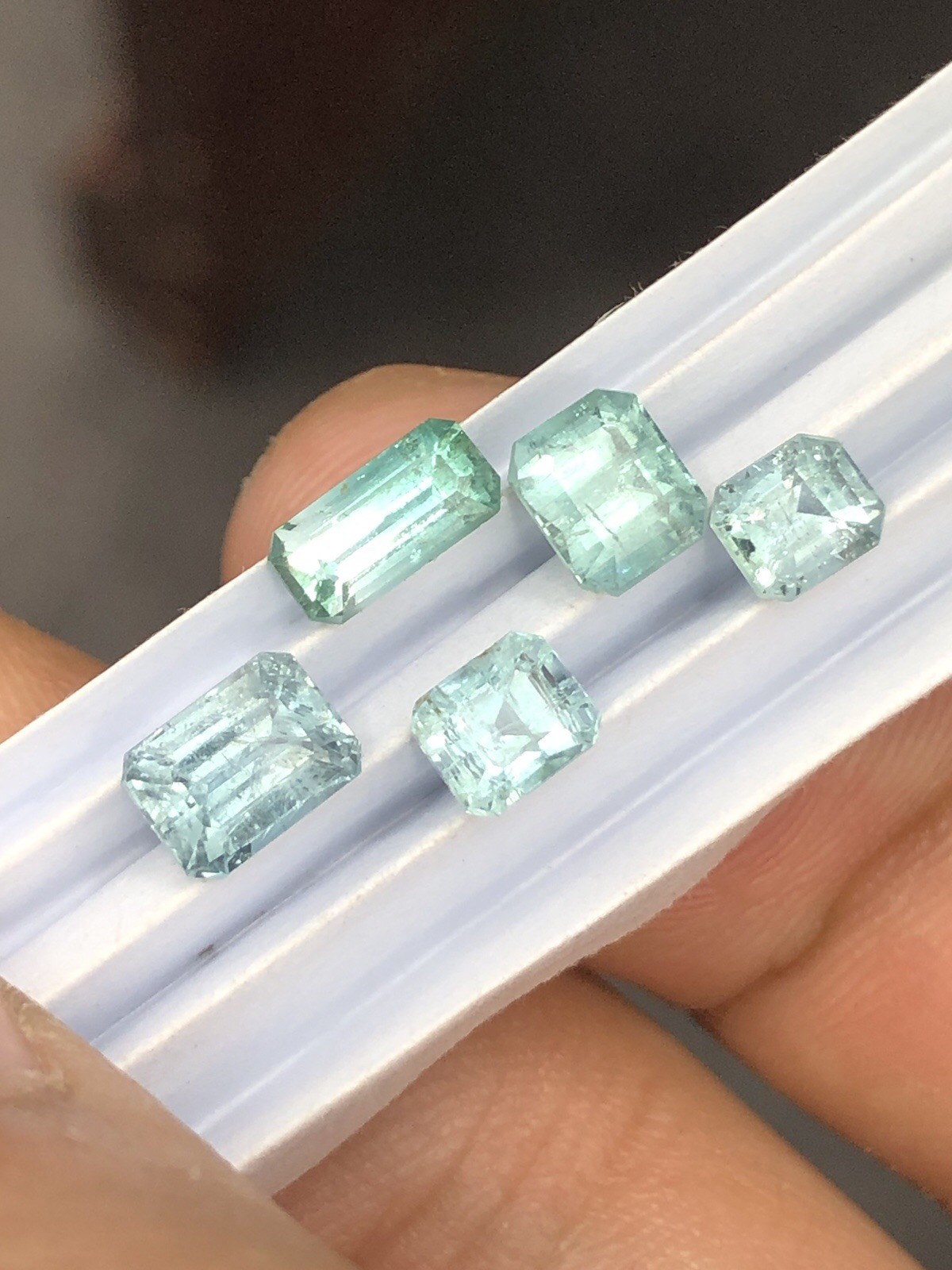 3.5 Ct Faceted Tourmaline Lot From Afghanistan
