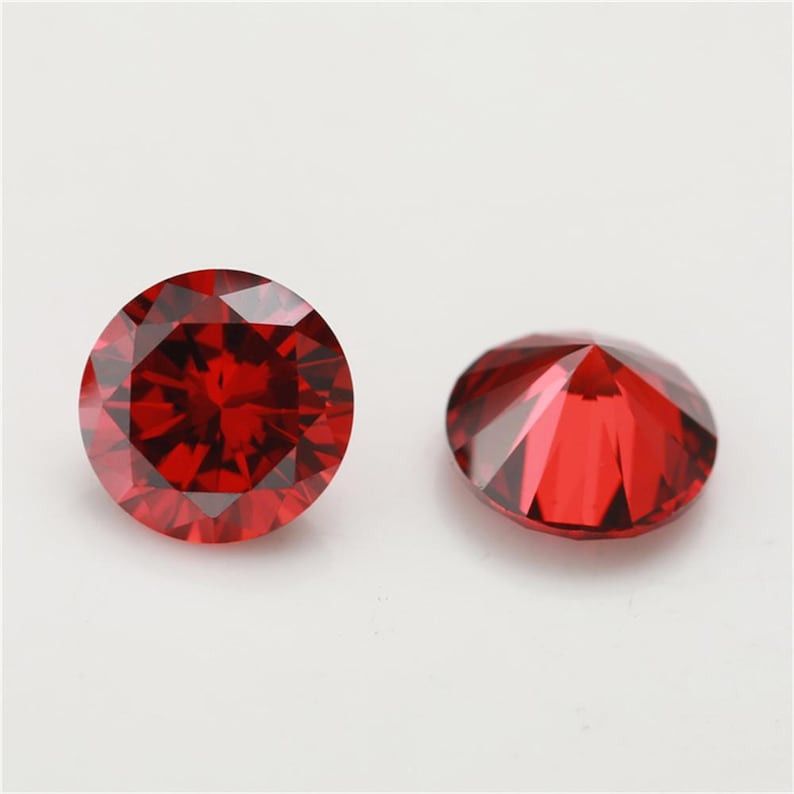 5A Cubic Zirconia Round Loose Stones CZ Gems Wholesale Lot 1mm-15mm All Colors