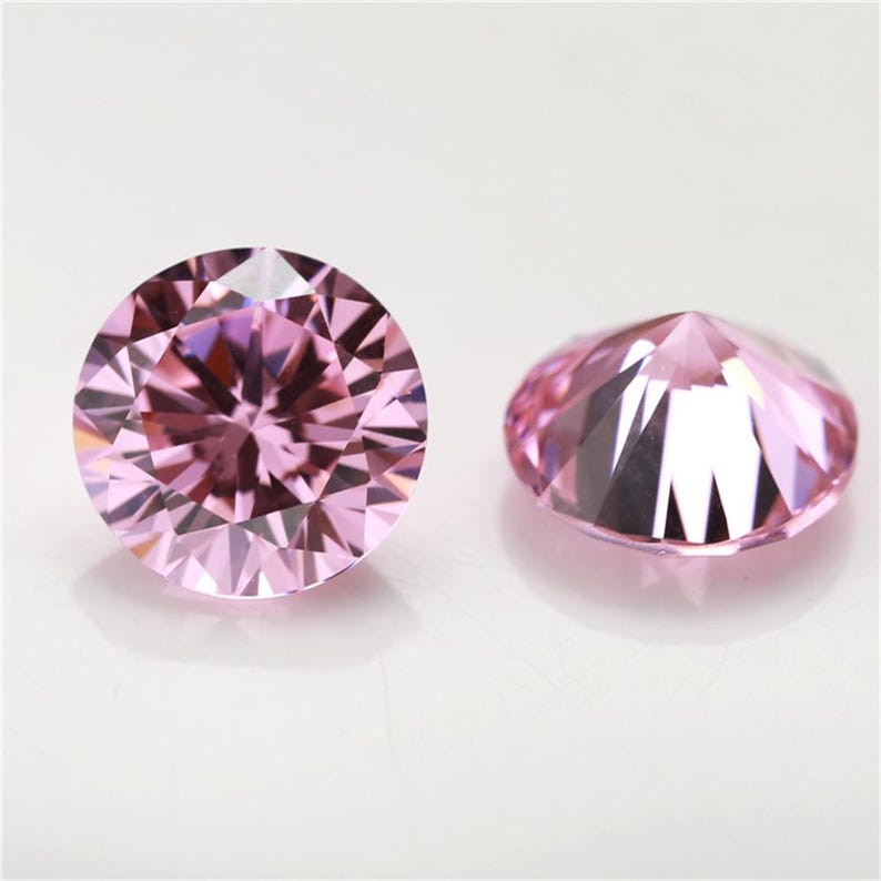 5A Cubic Zirconia Round Loose Stones CZ Gems Wholesale Lot 1mm-15mm All Colors
