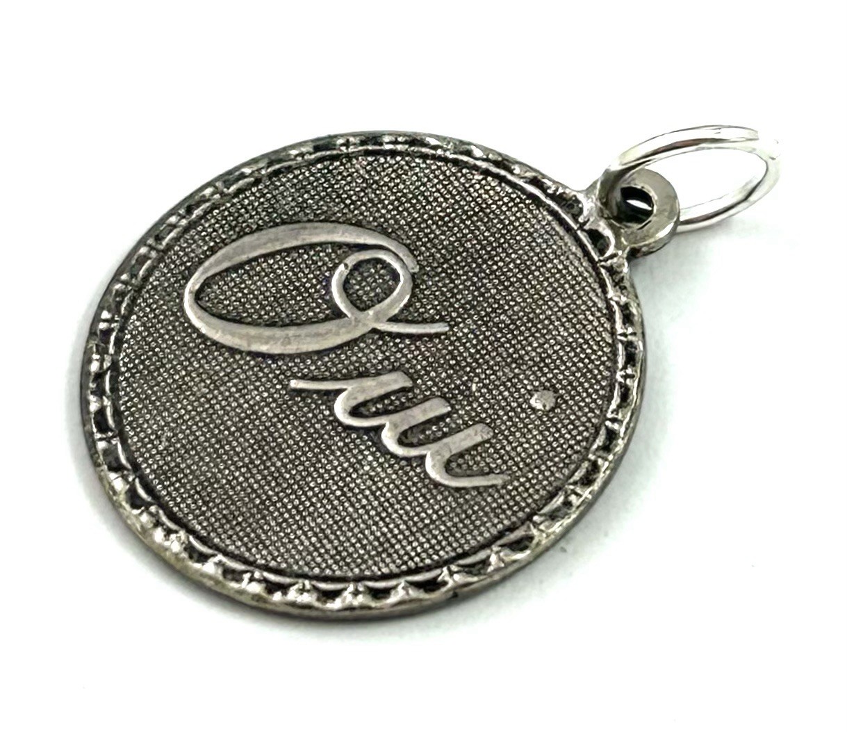 French Charm Necklace Pendant Oui Yes Expression Love Jewelry Silver Plated