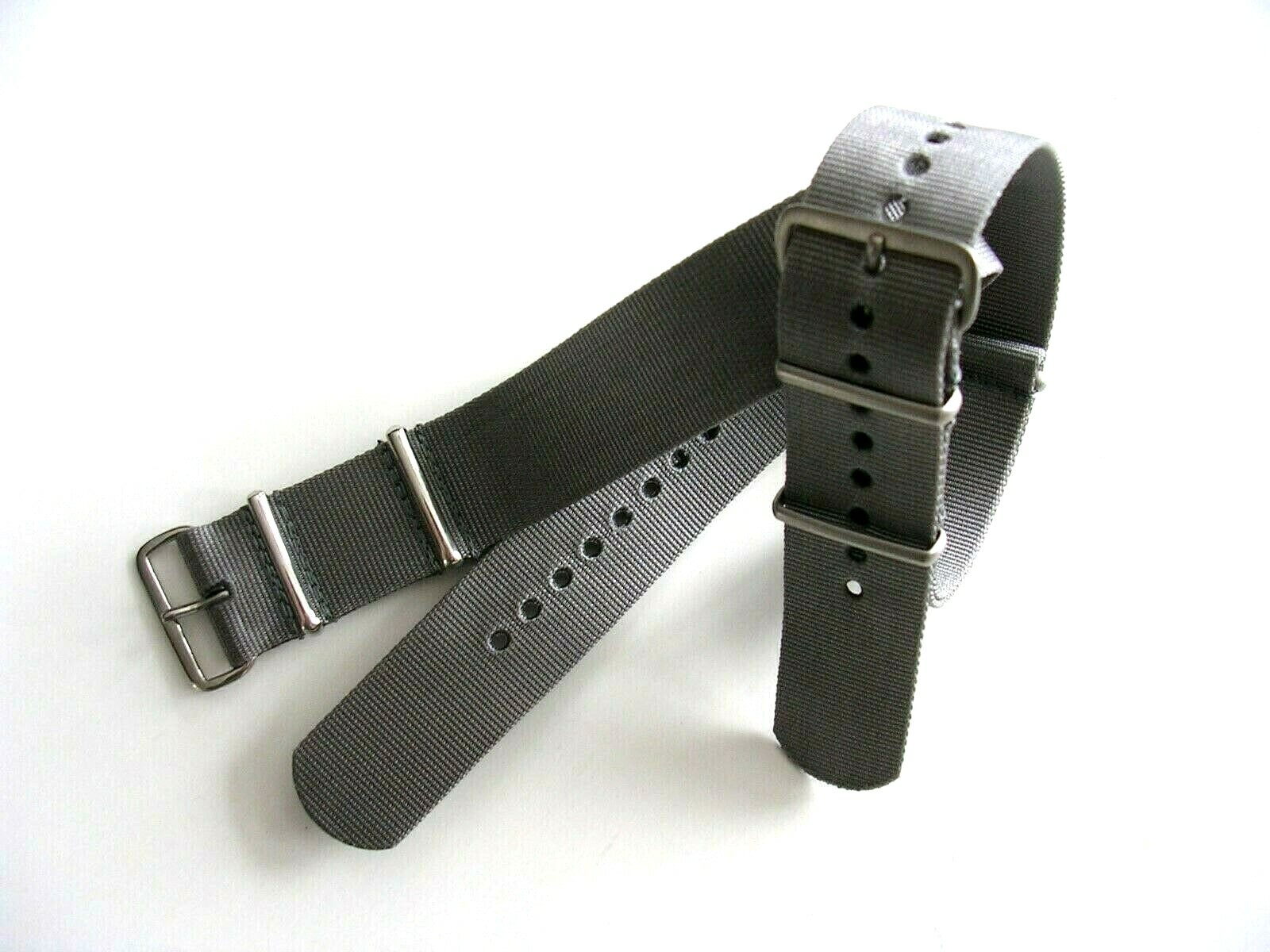 Grey NATO G10 strap Ballistic nylon military Mil Spec MoD watch band USA seller