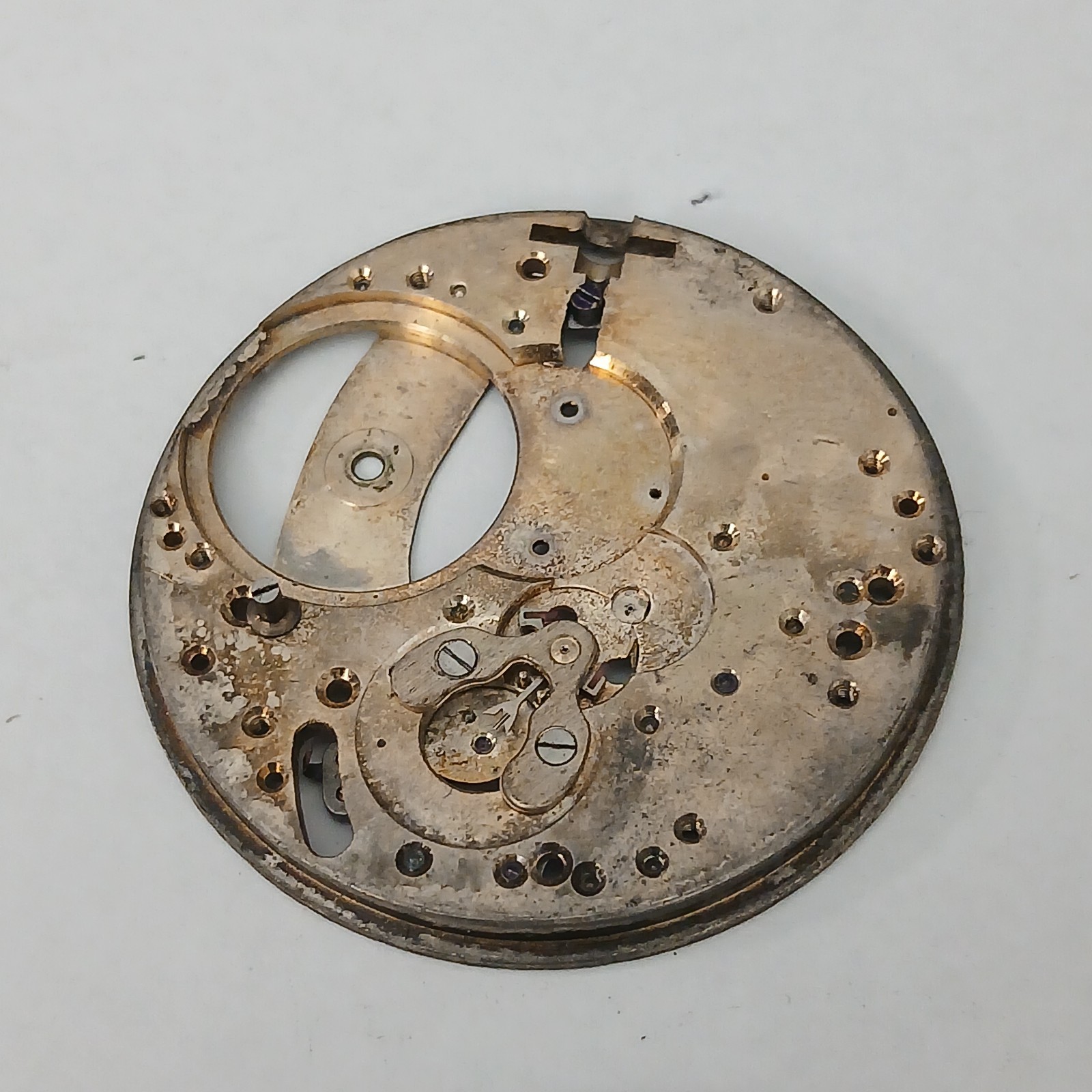 Rare Vtg EXCELSIOR PARK Chrono Pocket Watch — Movement For Parts