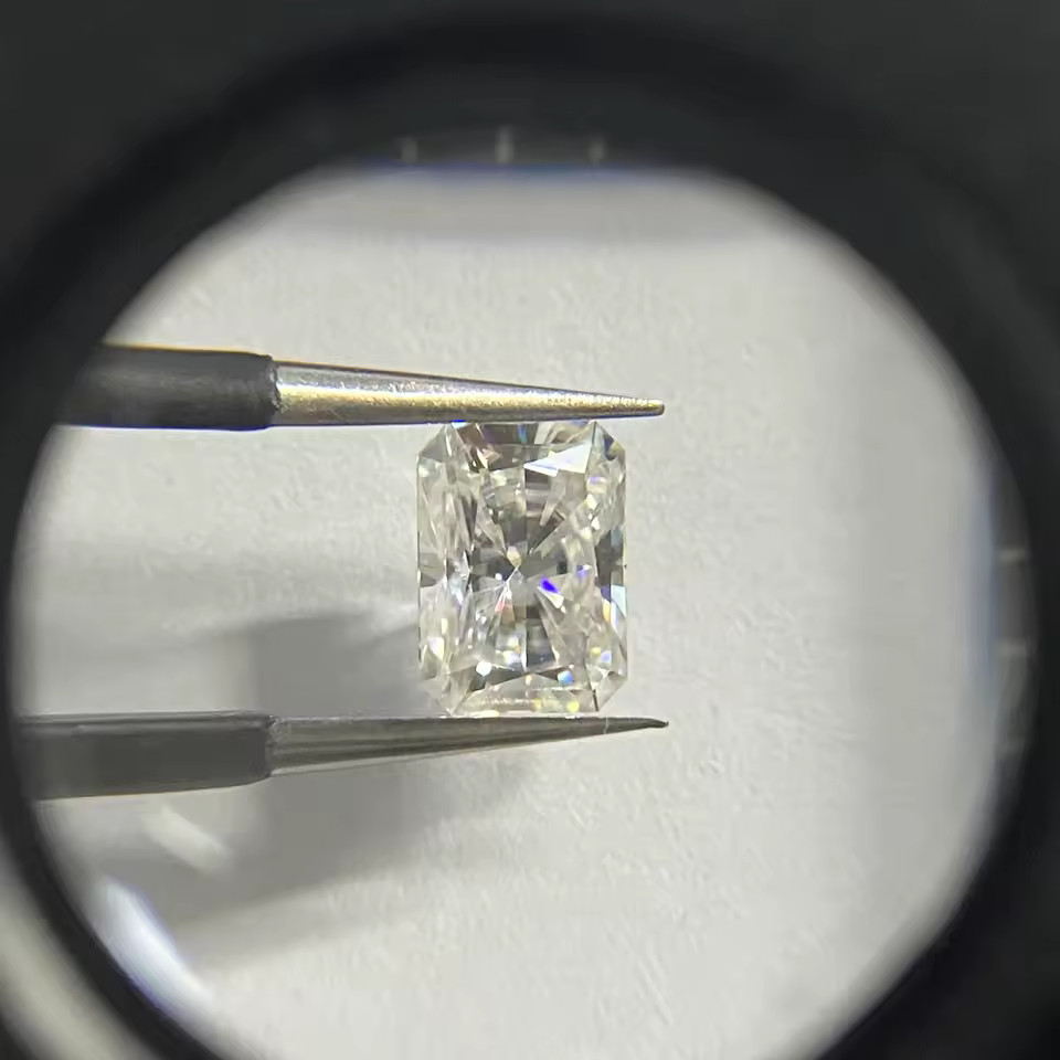 Moissanite Radiant Loose Stone D Color VVS1 GRA Certified 3mm-14mm 0.1CT-10CT