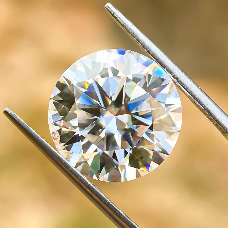 0.1-13ct D Color VVS1 Loose Moissanite Stone Round Cut for Ring Premium Quality