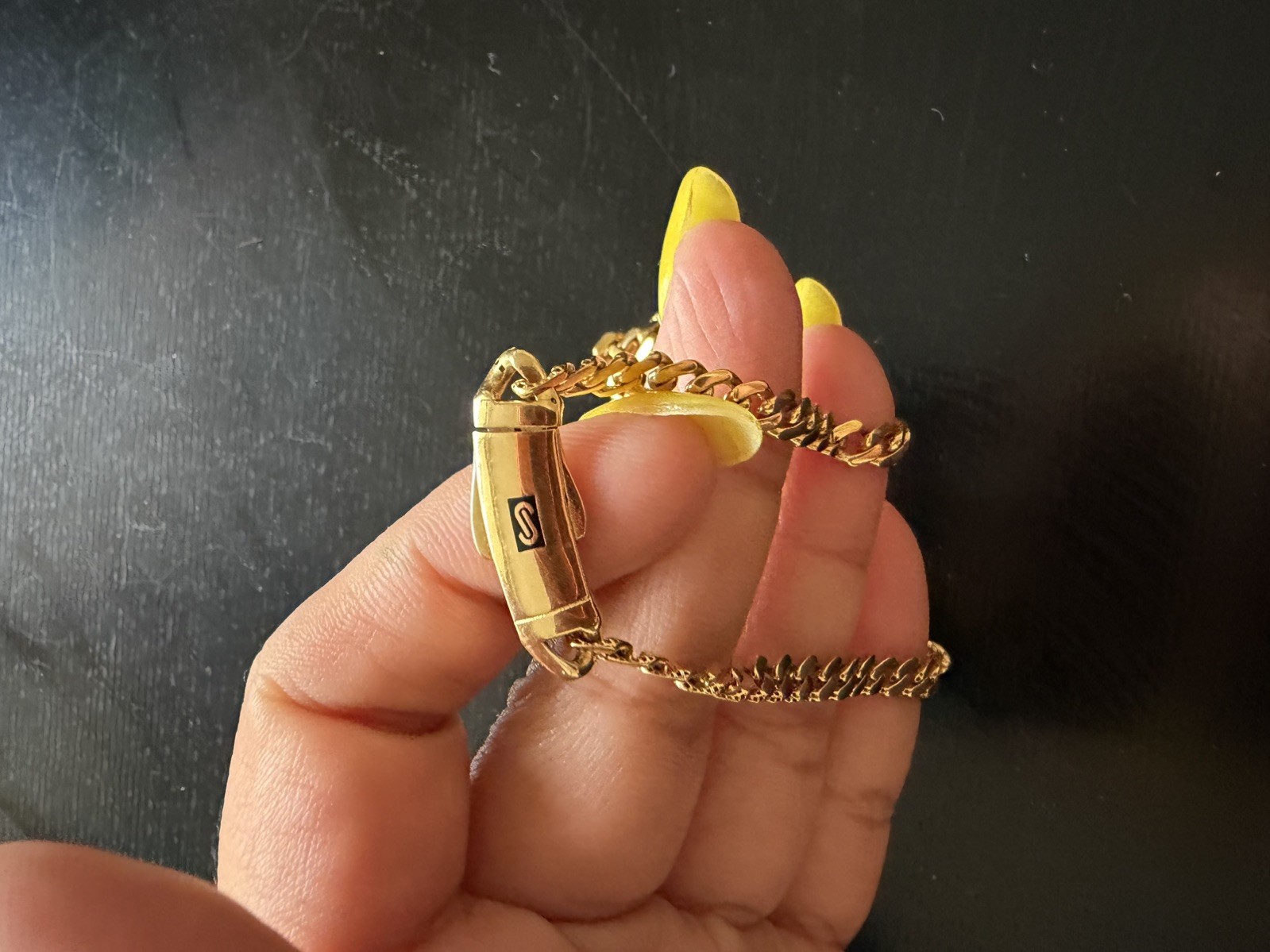18K Genuine Solid Gold Monaco Necklace
