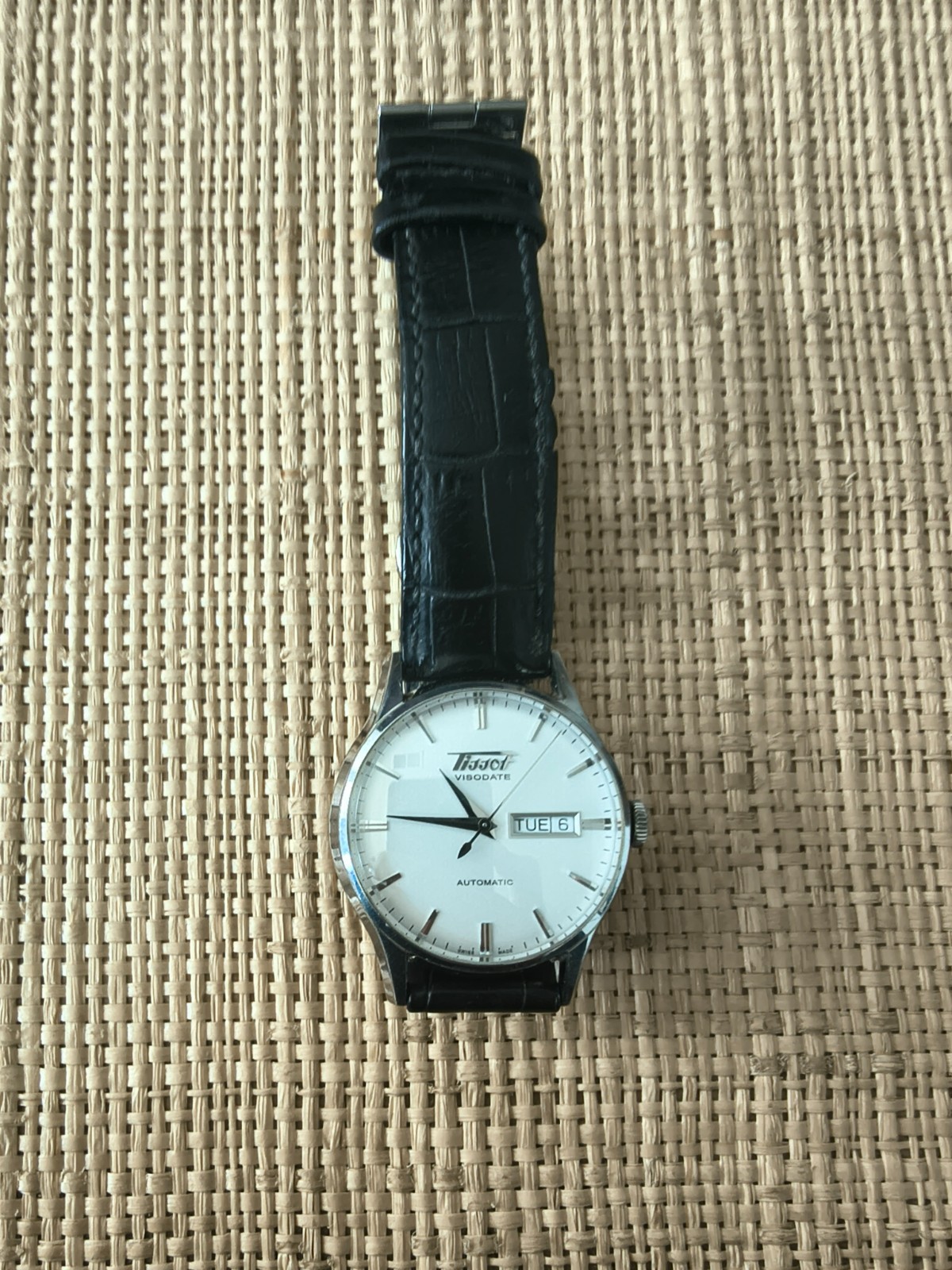 TISSOT VISODATE AUTOMATIC 40mm WATCH WHITE/SILVER DIAL USA-based seller