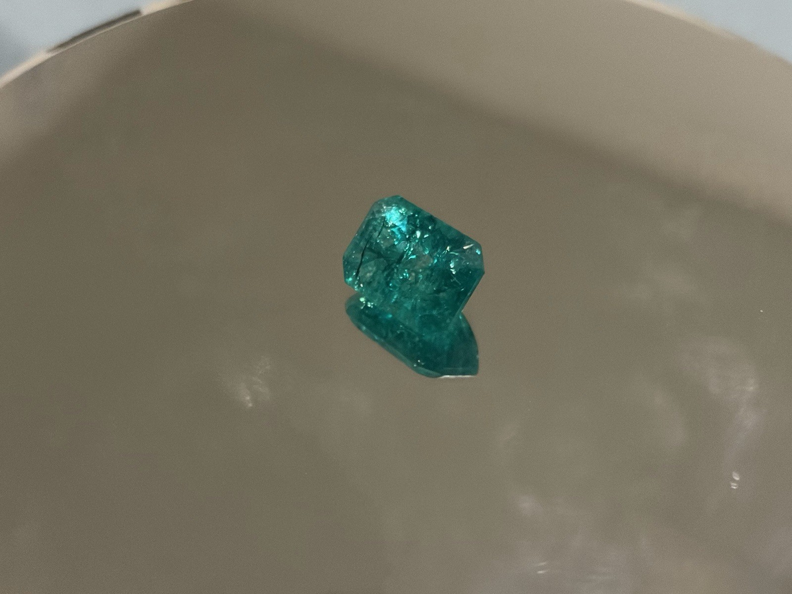 Natural Green Emerald 9.37 CTs Loose Gemstone Emerald Cut