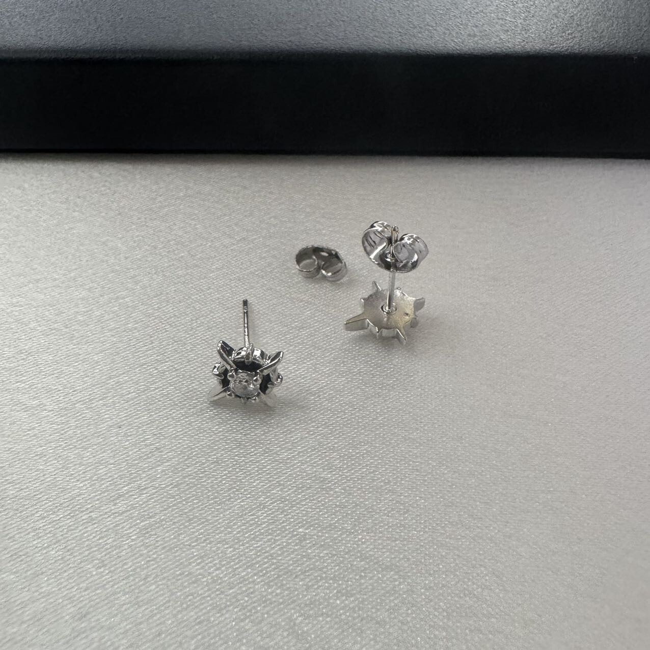 CZ Star Stud Earrings for Men Women Streetwear Hip Hop Unisex Style