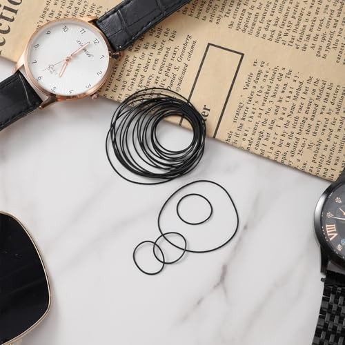 80Pcs O Ring Watch Gasket Set, 0.5/0.6/0.7/0.8 mm Waterproof Rubber Watch Seal