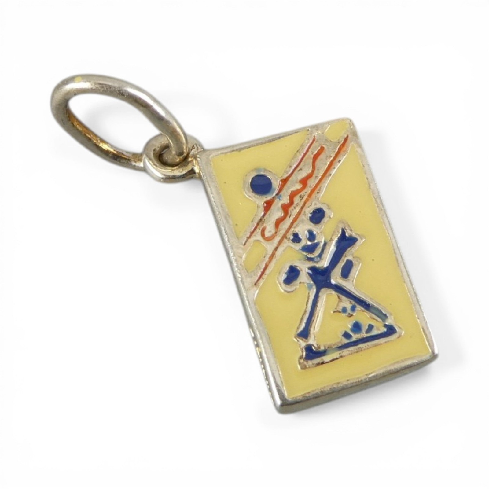 Sterling Silver Caramel Popcorn Box Charm for Bracelet Baseball Game Circus Gift