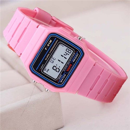 F 91W Classic Digital Resin Strap Watch Stopwatch Chronograph Sport Unisex Men