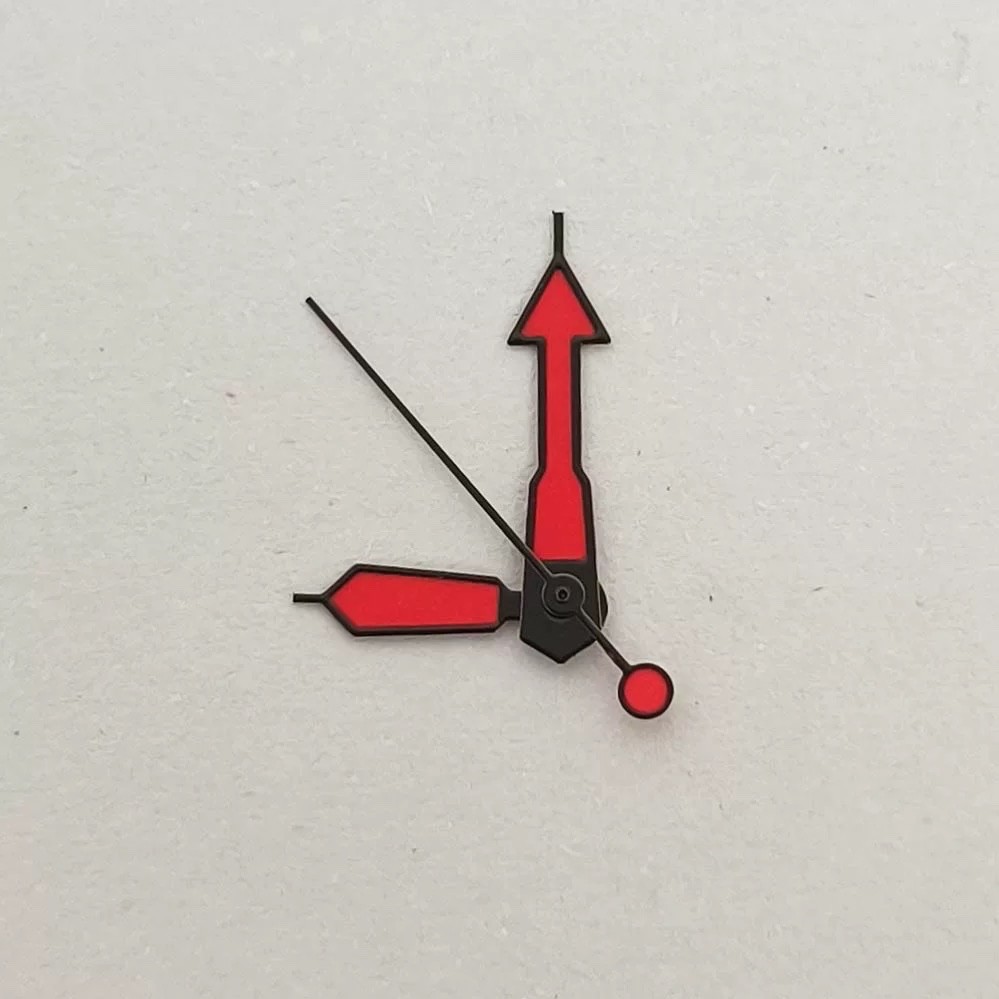 1 Set Luminous Color Watch Hands Black Trim For NH35 NH36 9x13x13mm