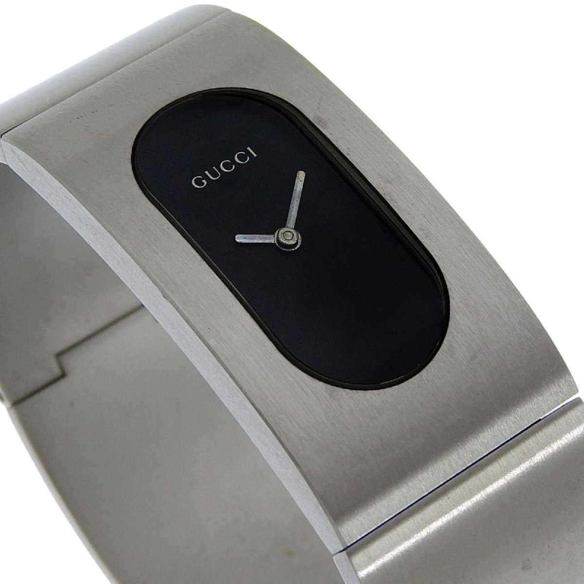GUCCI Gucci 2400L Watch SS Quartz Analog Display Women Black Dial R143026007…