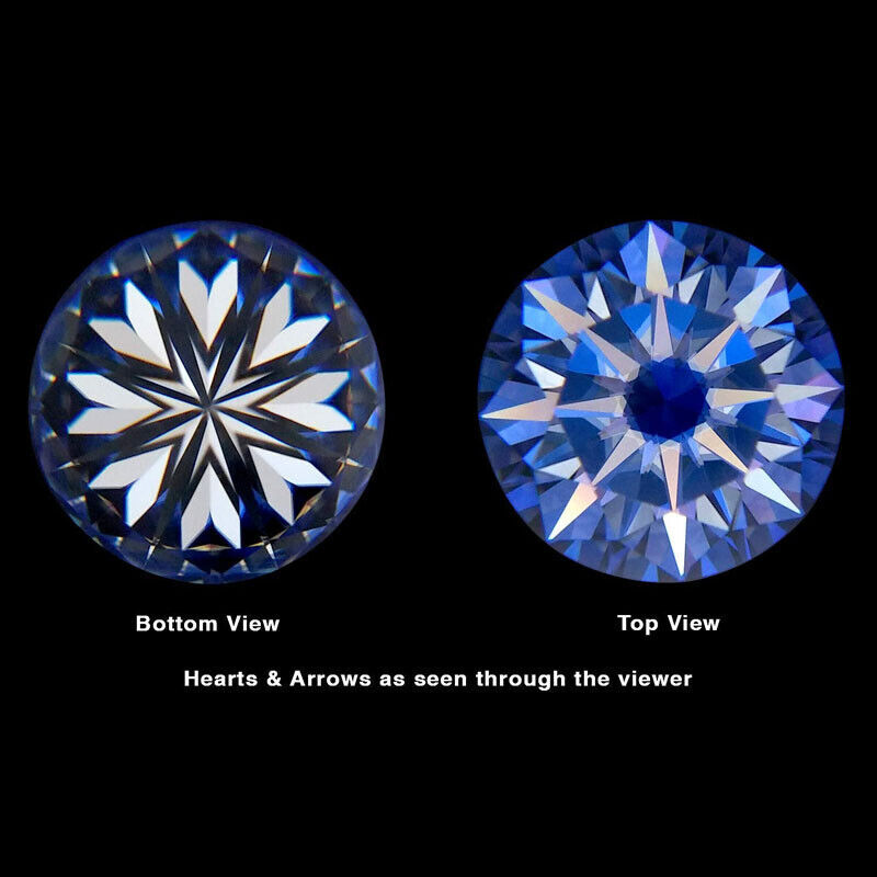 3-15mm VVS1 D Color Round Loose Moissanite Real Gem Stone GRA Certificate