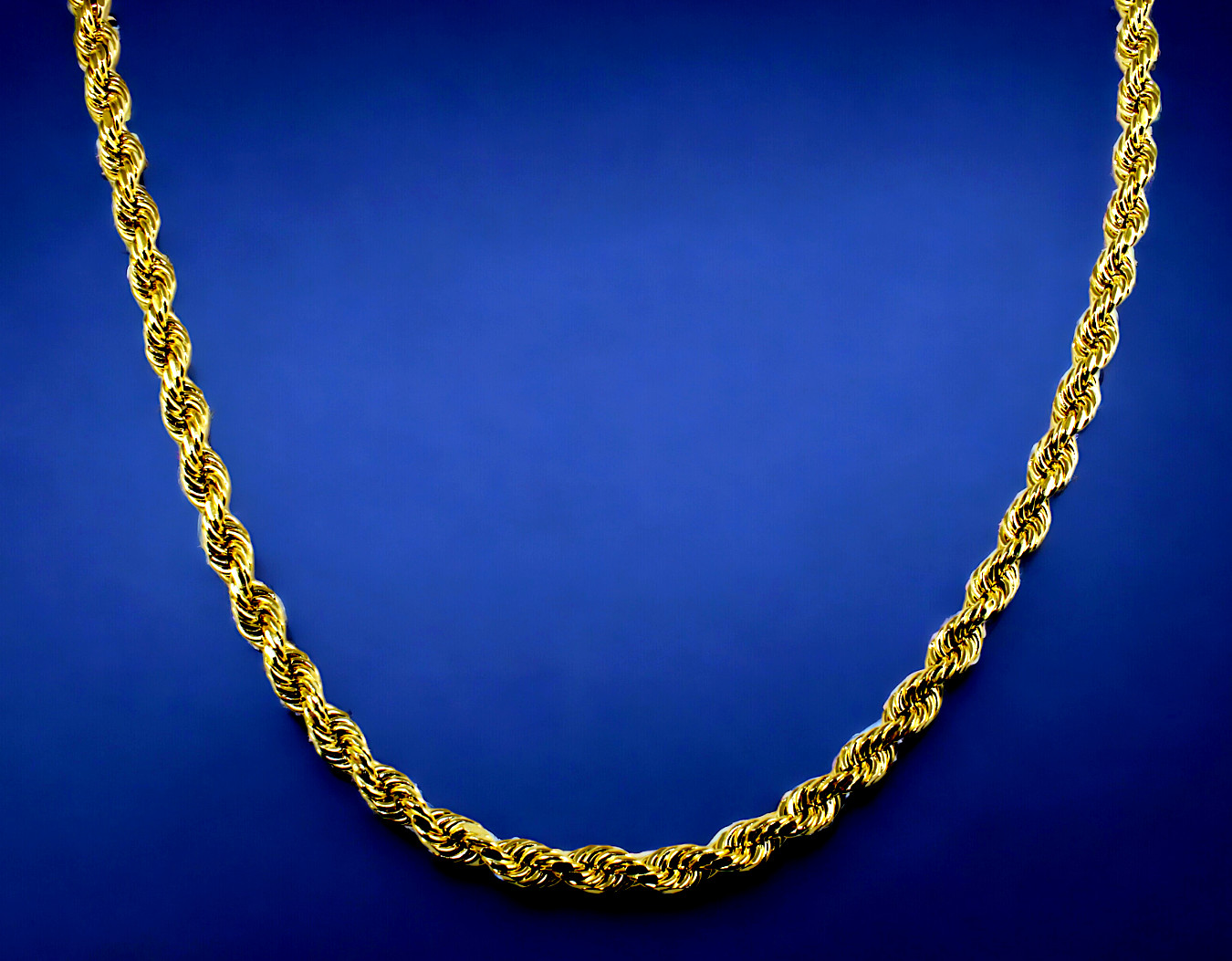 10K Yellow Gold Rope Necklace Bracelet Chain Diamond Cut 2mm-10mm 7″-30″