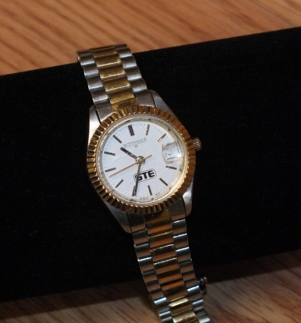 Vintage Wittnauer GTE General Telephone Electronics Employee Gift Wrist Watch