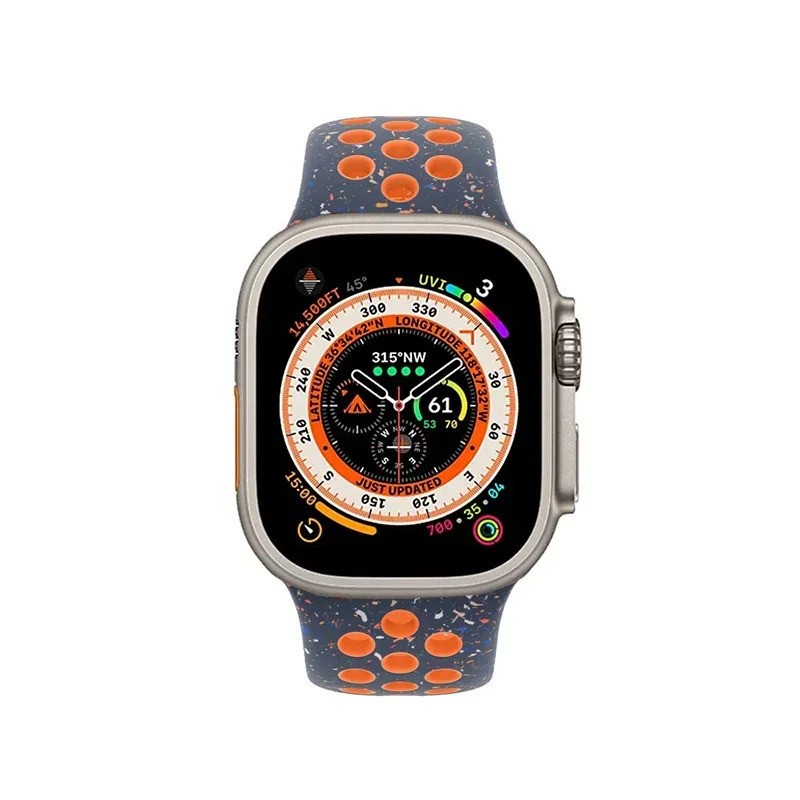 Sport Silicone Band for Apple Watch 11 10 9 8 7 Ultra 3 SE 41/42/44/45/46/49mm