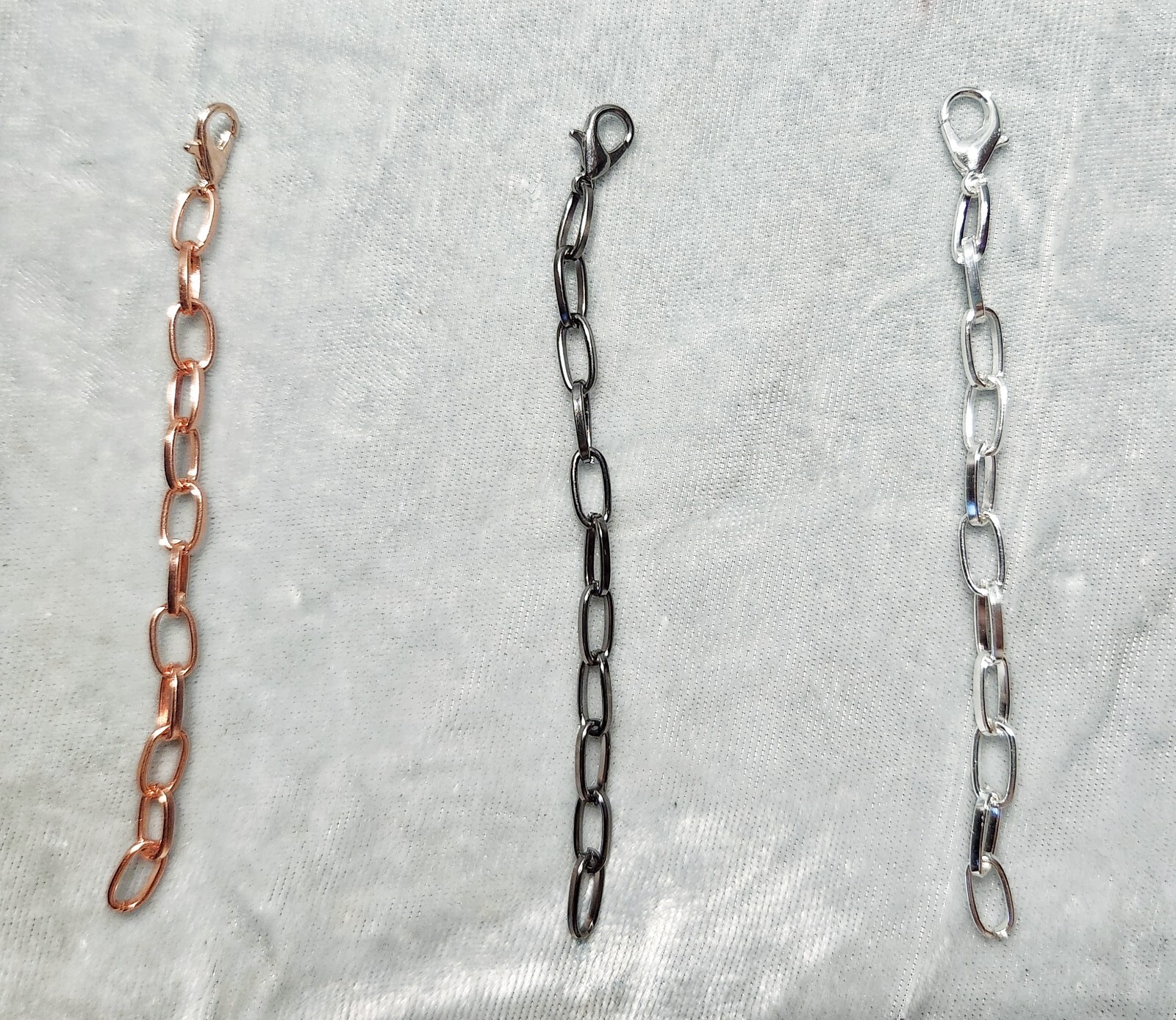 3-3/4″ STRONG Necklace bracelet Chain Extender Extension six colors OR stainless