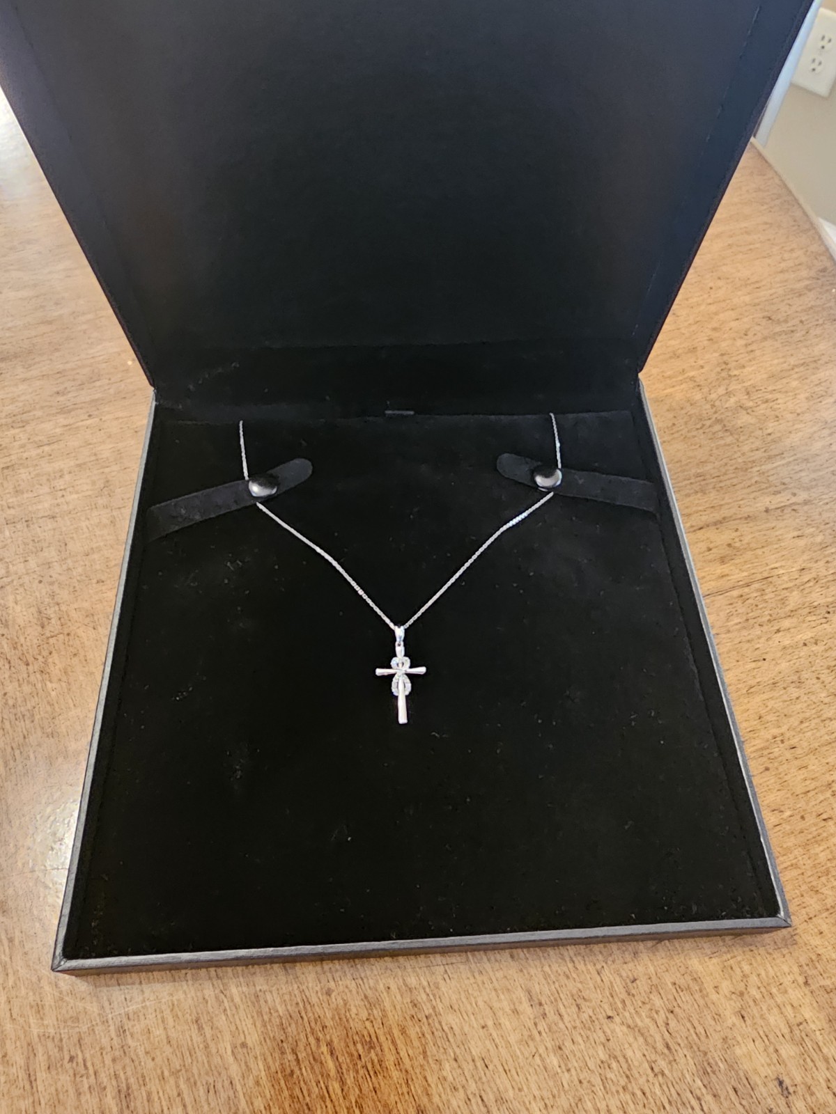 Kay Jewelers Diamond Infinity Heart Cross Necklace Sterling Silver