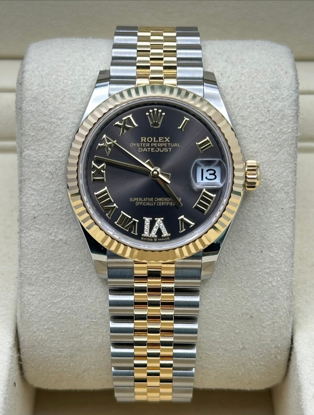 Rolex 278273 Rhodium Diamonds Dial