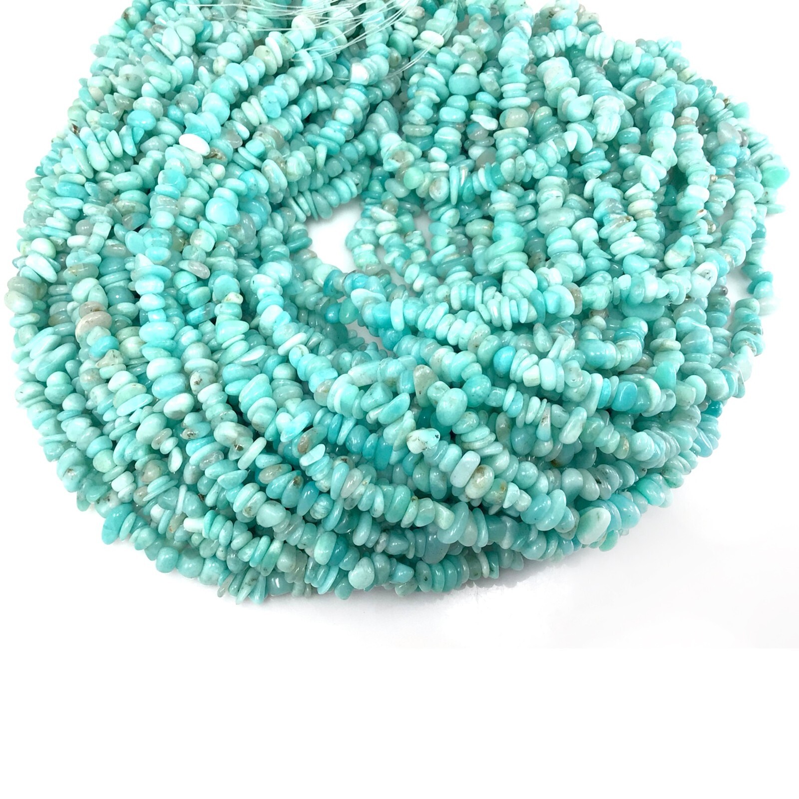 Natural Russian Amazonite Chips 5-12mm Loose Beads 32″ Jewelry Making