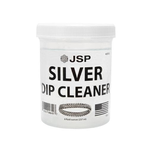 JSP SILVER DIP ANTI-TARNISH CLEANER 8 OUNCES WITH BASKET