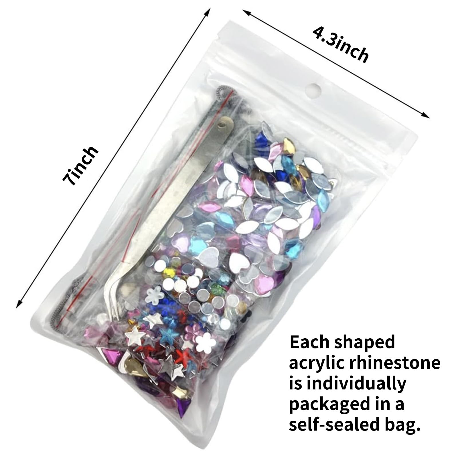600pcs Gems Jewels for Crafts, Acrylic Flatback Rhinestones for Halloween Pir…