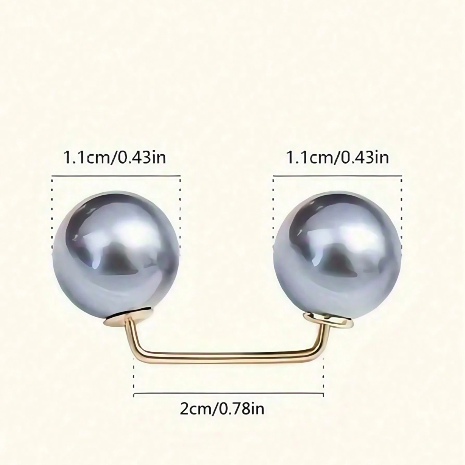 Faux Pearl Brooch Pins 3p Women Pearl Pin Sweater Shawl Clips DIY Craft Supplies
