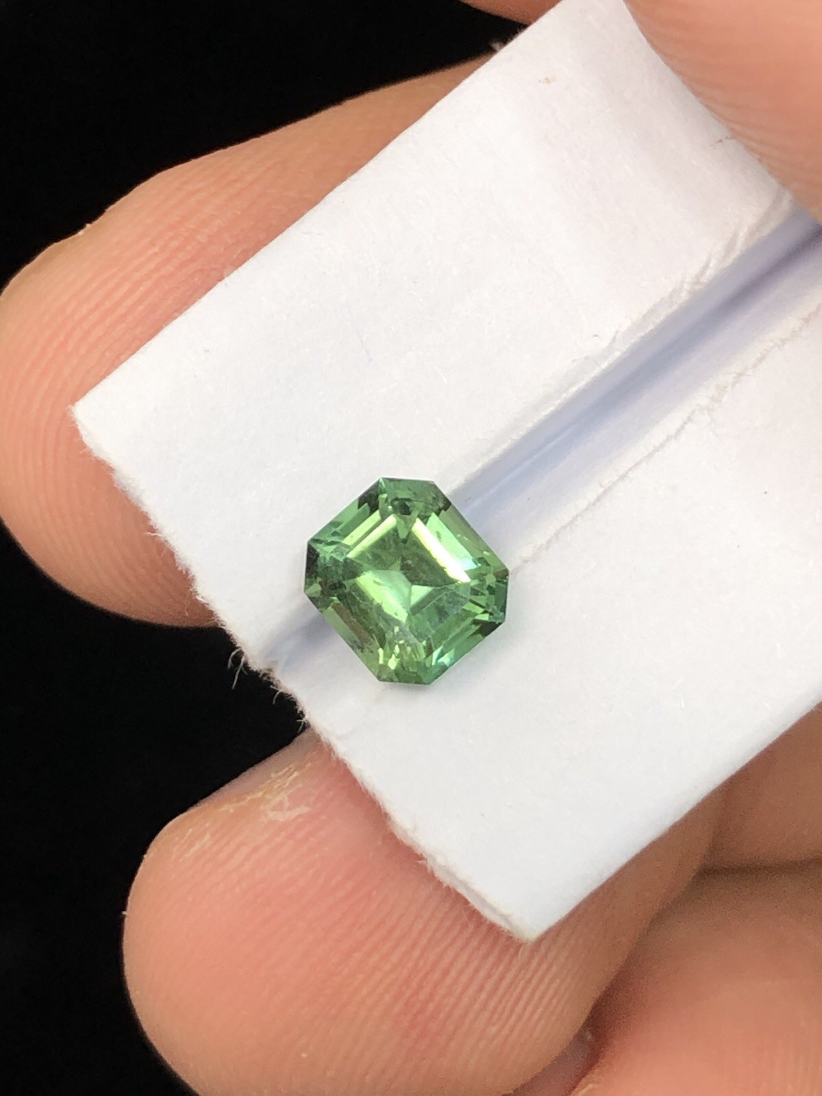 1.2 Carat Natural Green Tourmaline – Faceted Afghanistan Tourmaline