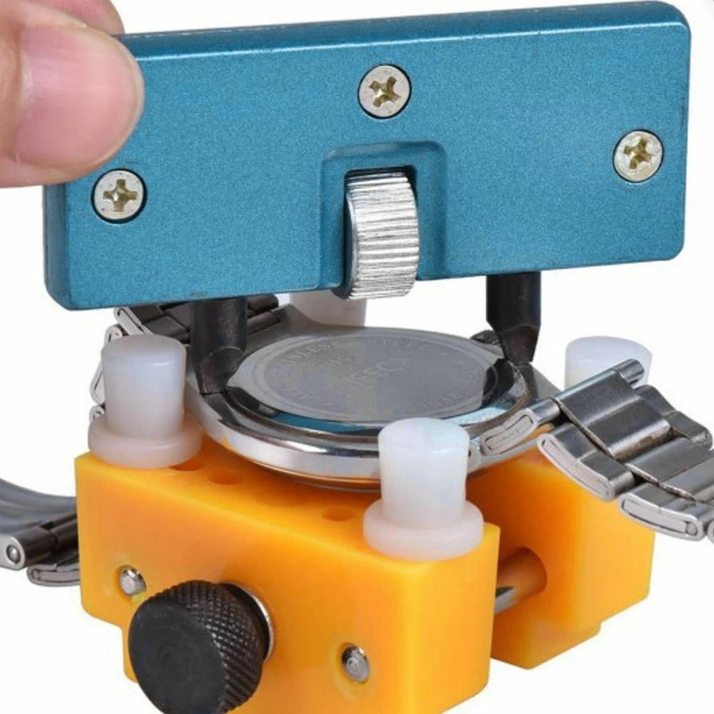 Adjustable Rectangle Watch Back Case Cover Opener Remover Wrench Repair Kit Tool