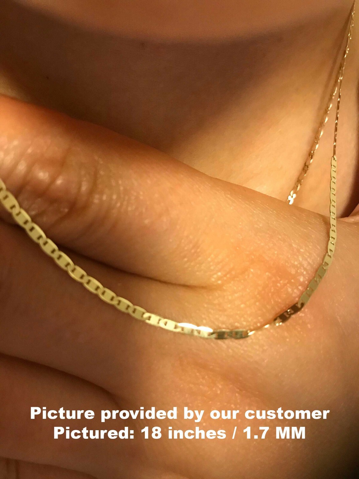 Solid 10K Yellow Gold Mariner Link Chain Necklace, 16″ To 30″, 1.2MM To 5.5MM