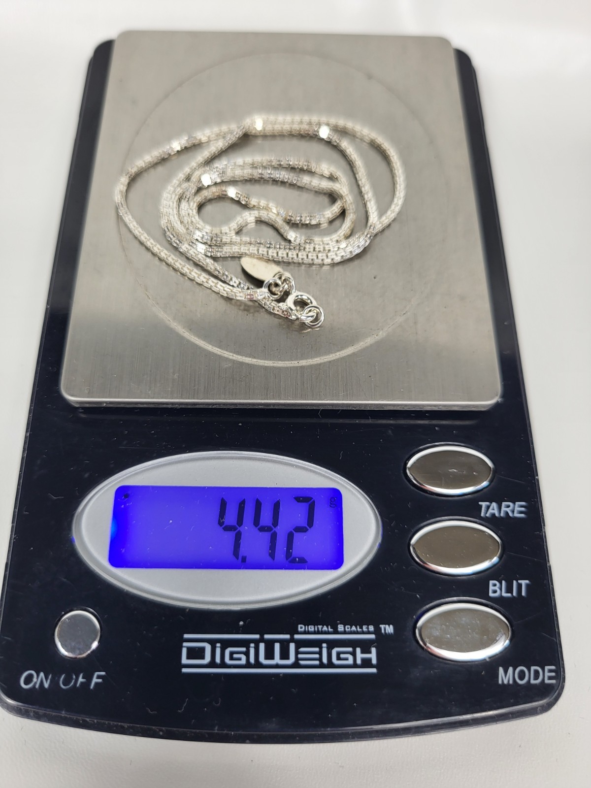 Nicky Butler 18″ Box Chain Necklace New .925 Sterling Silver 4.4 gr